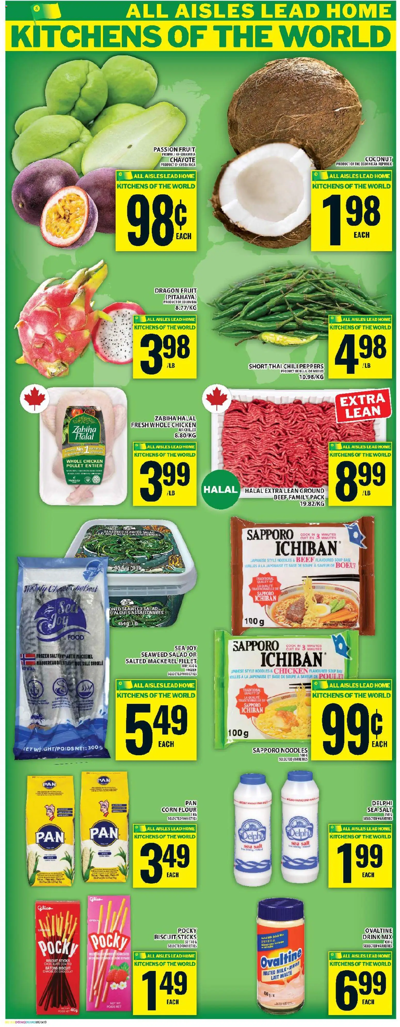 Food Basics flyer valid from 20.11.2025 | Page: 16 | Products: Noodles, Beef, Salad, Chocolate