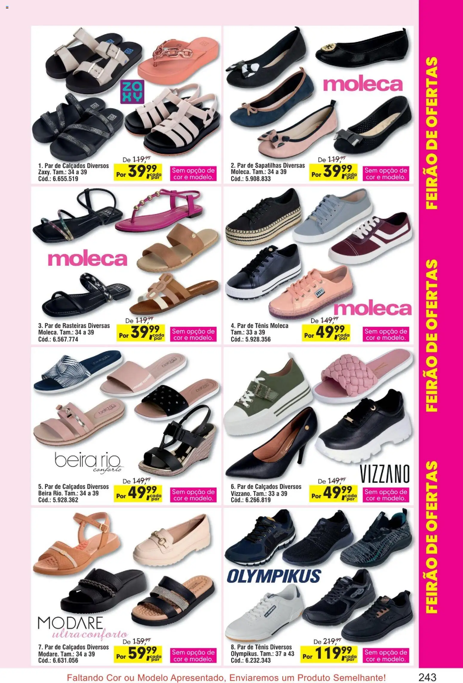 Quatro Estações Folheto - válido de 01.04.2026 | Página: 3 | Produtos: Tênis, Sapatilhas