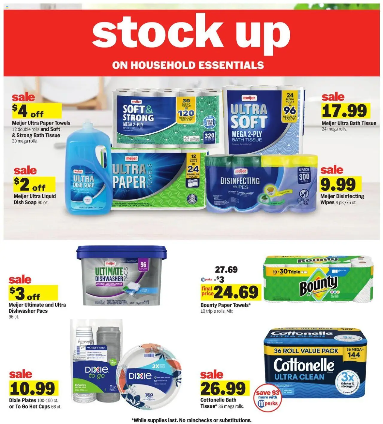 Meijer Weekly Ad - MI - valid from 01.10.2025 | Page: 5 | Products: Bath, Soap, Dishwasher