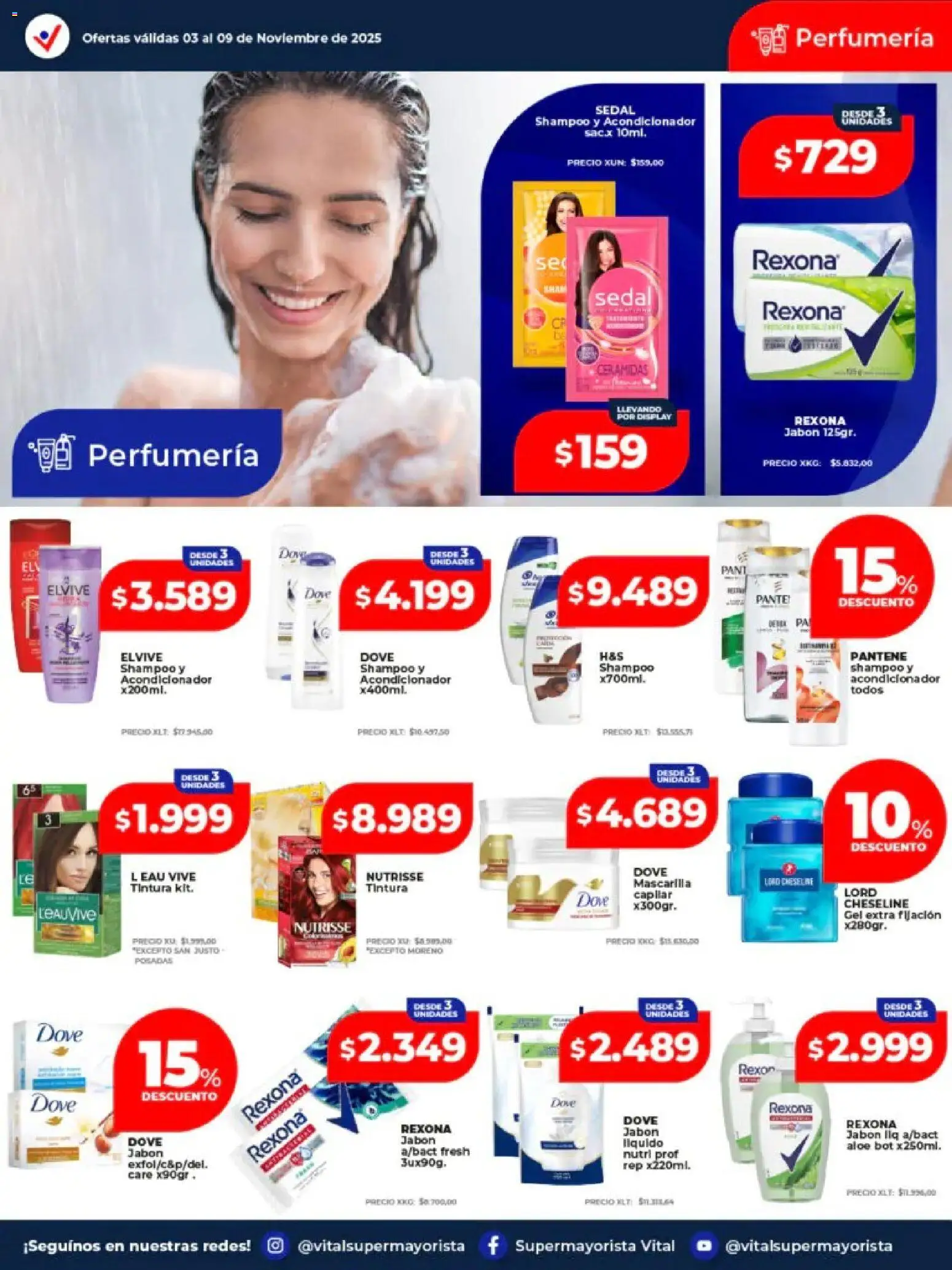Vital - Ofertas - Salta │ válido desde el 03.11.2025 | Página: 2 | Productos: Mascarilla, Shampoo, Acondicionador, Jabón