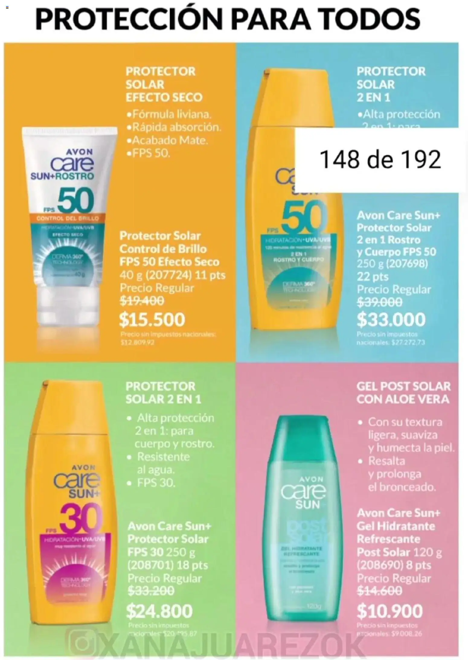 Avon - Campaña 3/2026 │ válido desde el 01.03.2026 | Página: 142 | Productos: Protector solar, Brillo