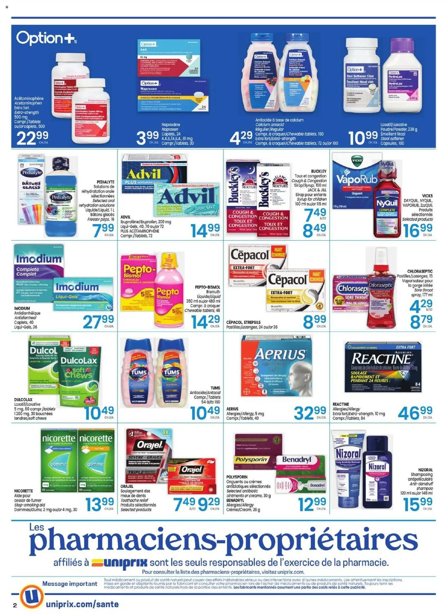 Uniprix flyer valid from 04.12.2025 | Page: 2 | Products: Freezer, Shampoo