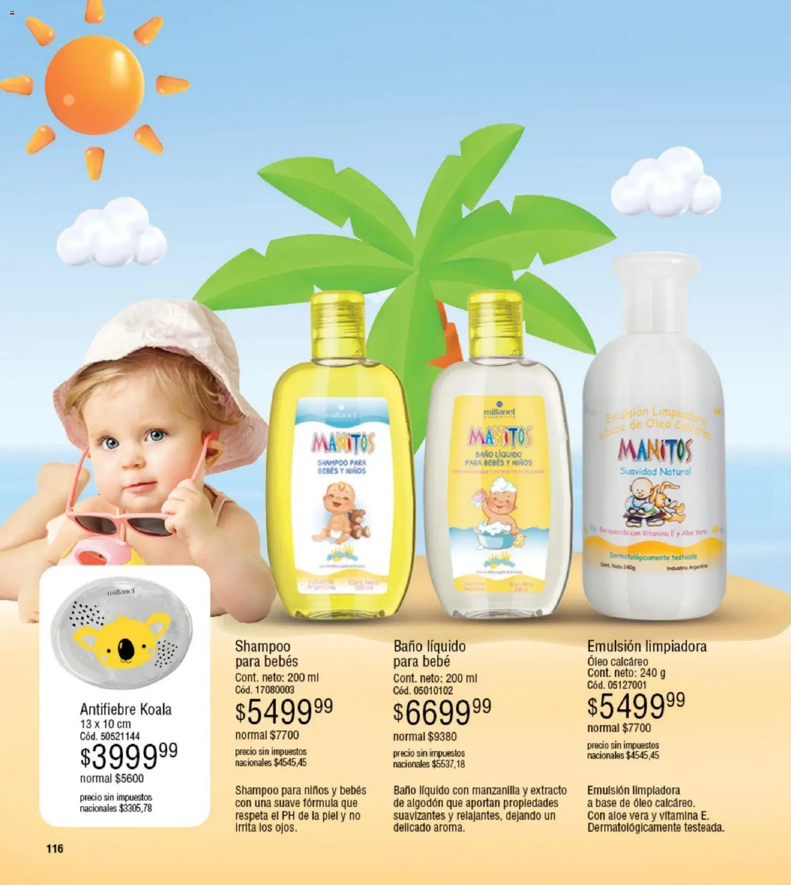 Millanel - Catálogo │ válido desde el 05.01.2026 | Página: 116 | Productos: Algodón, Baño, Shampoo, Emulsión