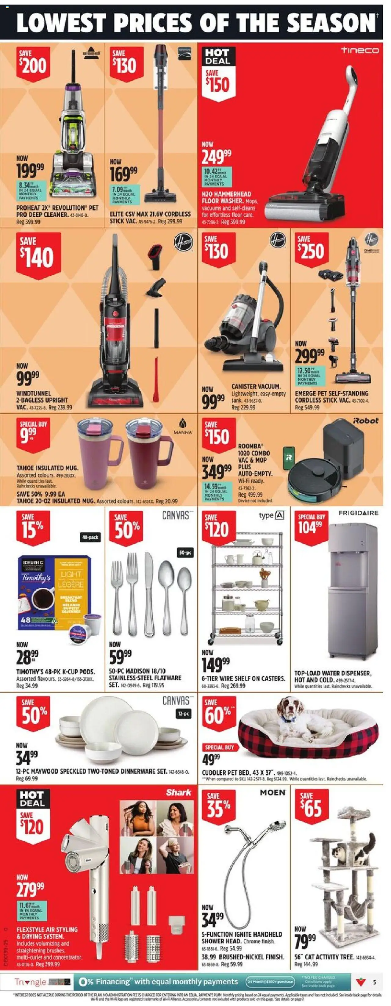 Canadian Tire flyer valid from 18.09.2025 | Page: 11 | Products: Robot, Shelf, Shower