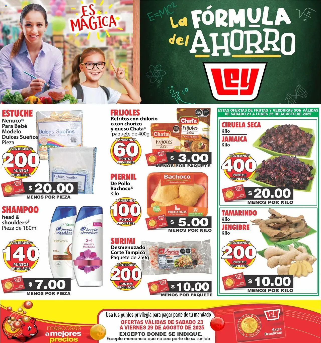 Nuevas ofertas de Casa Ley válidas en toda la República Mexicana desde el 23.08.2025. ¡Encuentra las mejores ofertas en Casa Ley - Folleto Interior! | Página: 1 | Productos: Queso, Estuche, Chorizo, Dulces