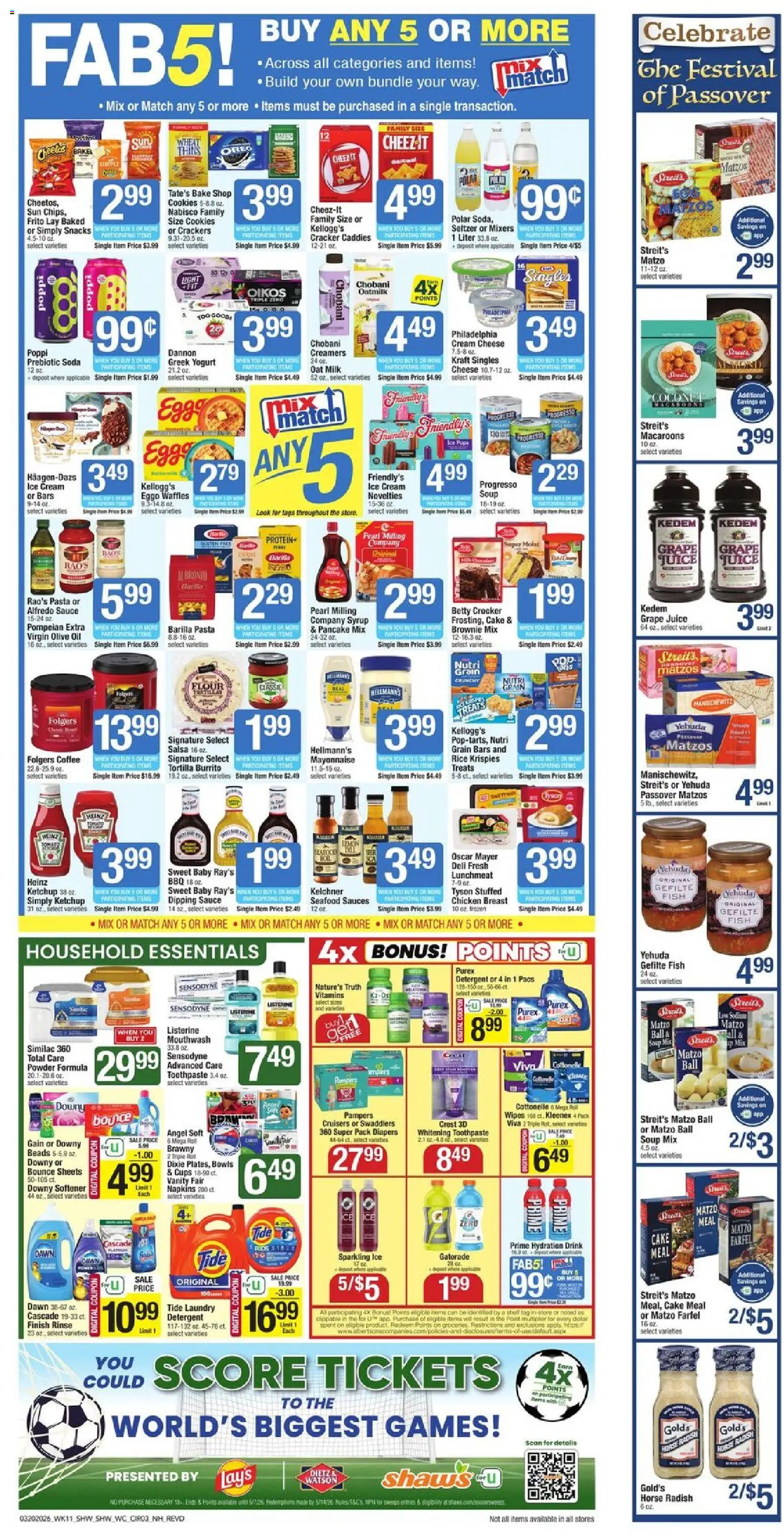 Shaw's Weekly Ad - NH - valid from 20.03.2026 | Page: 3 | Products: Powder, Milk, Toothpaste, Seafood
