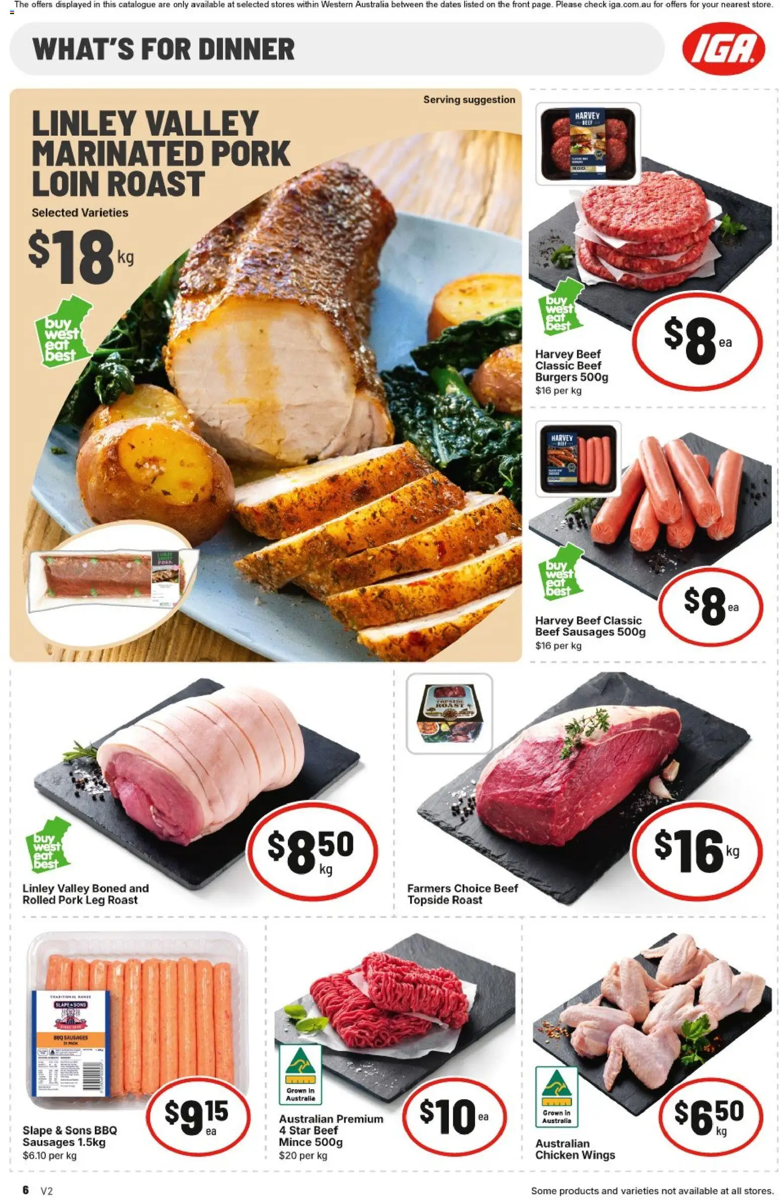 IGA catalogue - valid from 24.12.2025 | Page: 6 | Products: Chicken, Pork, Beef