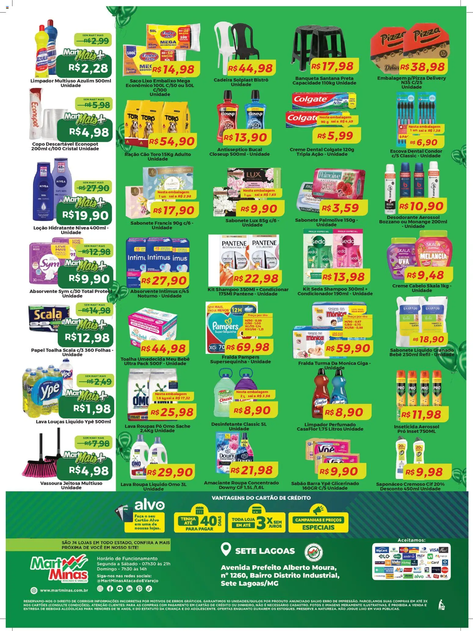 Mart Minas Folheto - válido de 12.03.2026 | Página: 4 | Produtos: Shampoo, Escova, Faca, Sal