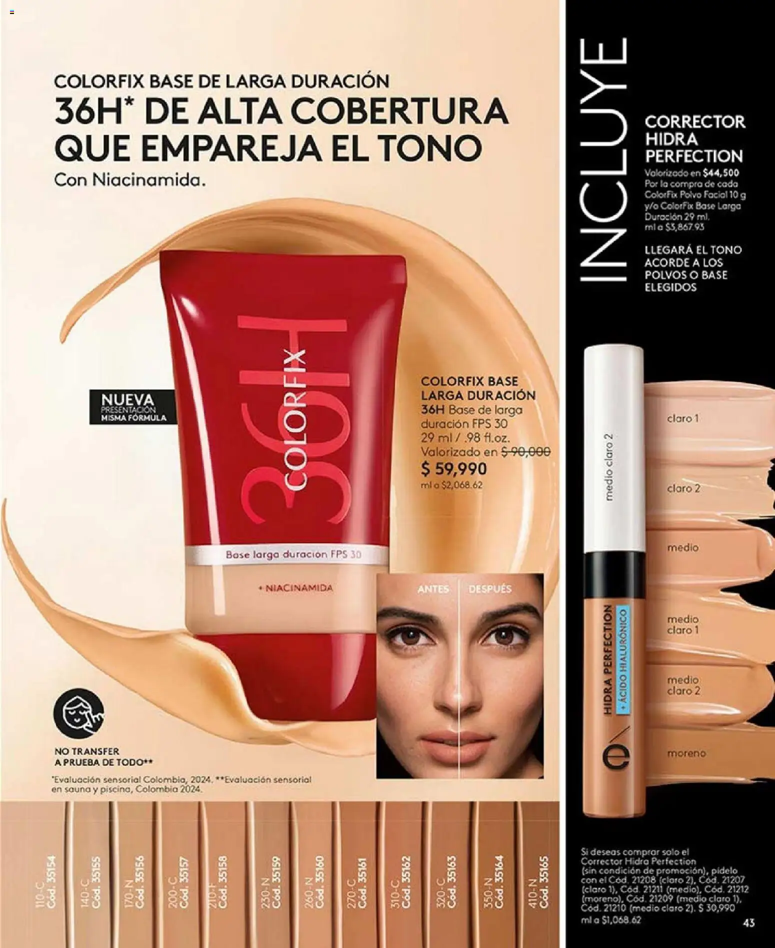Ésika revista - valida desde el 01.02.2026 | Página: 43 | Productos: Polvo, Corrector