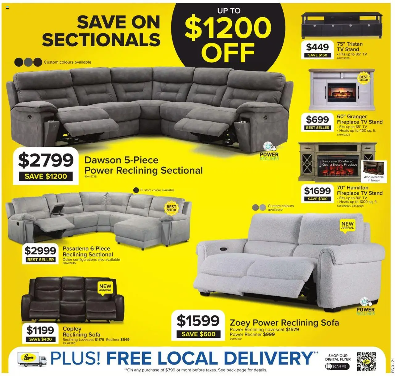 Leon's flyer valid from 09.10.2025 | Page: 3 | Products: Tv, Sofa