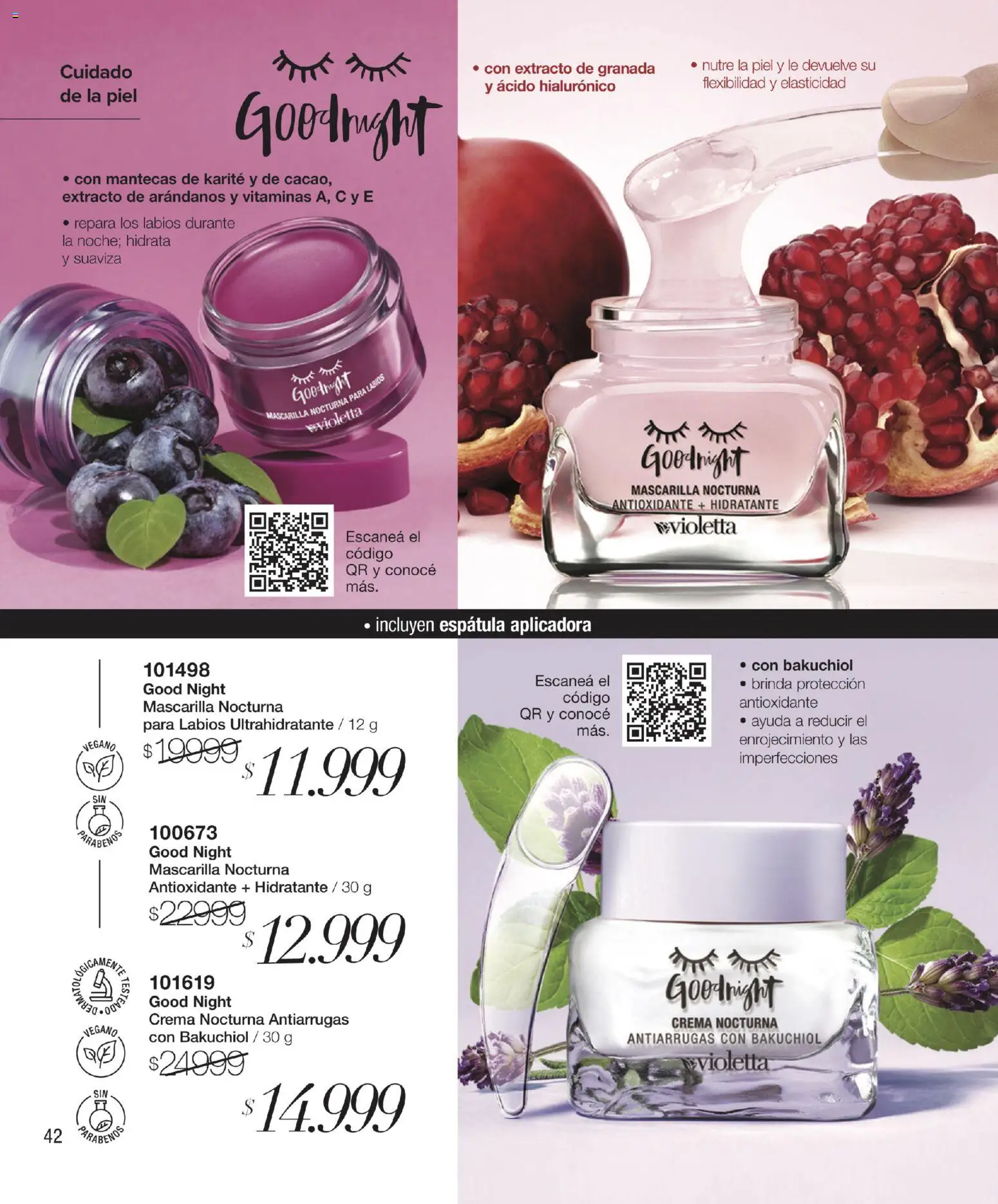 Violetta - Violetta Cosméticos │ válido desde el 09.03.2026 | Página: 285 | Productos: Mascarilla, Espatula, Arándanos, Crema
