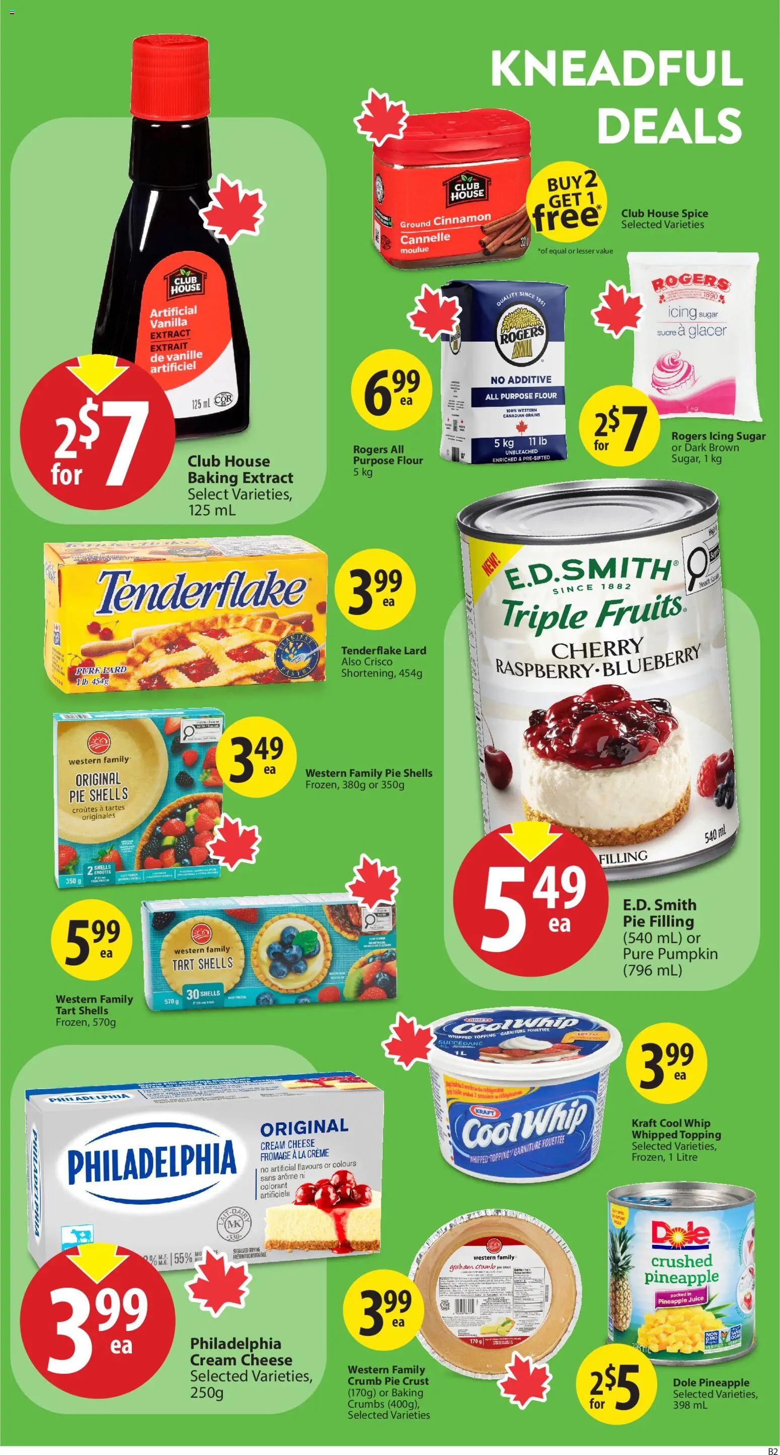 Save on foods flyer valid from 12.02.2026 | Page: 16 | Products: Cream, Cheese, Pumpkin, Juice