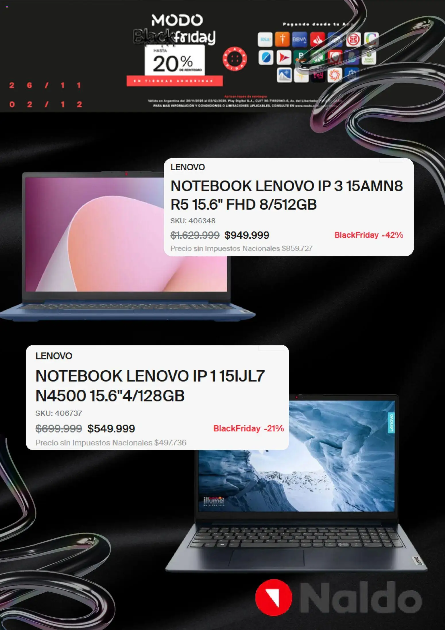 Naldo - Black Friday │ válido desde el 26.11.2025 | Página: 4 | Productos: Notebook