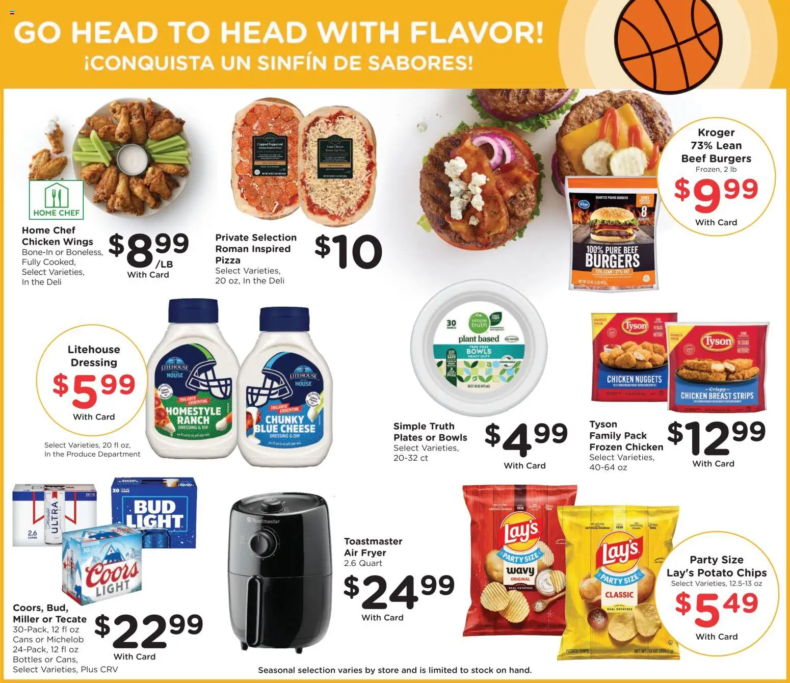 Ralphs Weekly Ad - valid from 25.03.2026 | Page: 9 | Products: Fryer, Cheese, Beef, Potatoes