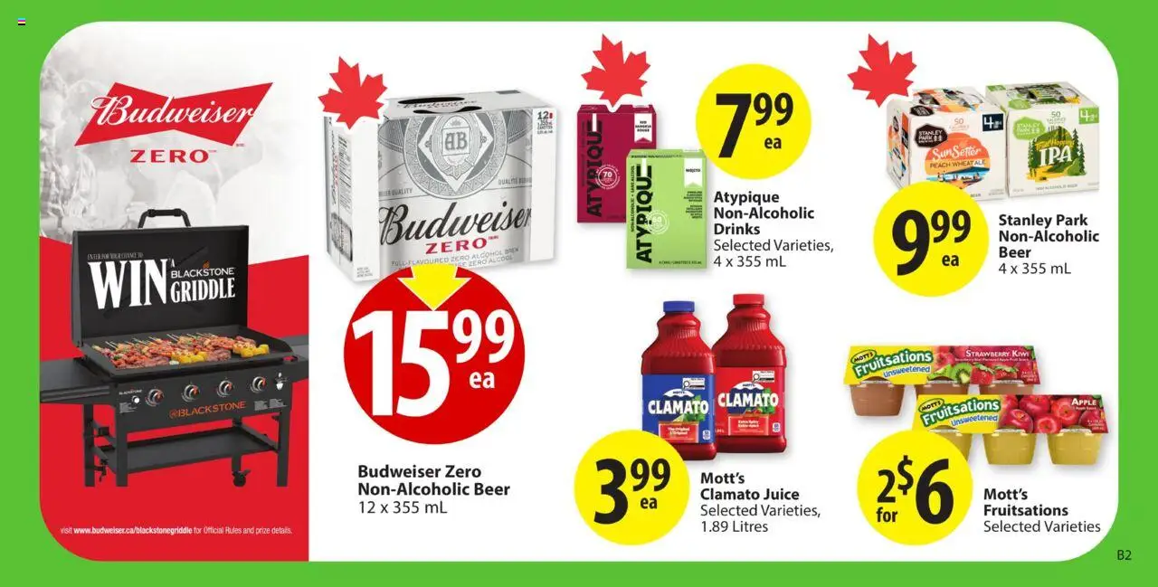 Save on foods flyer valid from 31.07.2025 | Page: 19 | Products: Kiwi, Juice, Beer