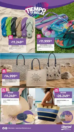 Vista previa Hipermercado Libertad - Tiempo Relax  válido desde el 14.11.2025 | Página: 11 | Productos: Ojotas, Bolso