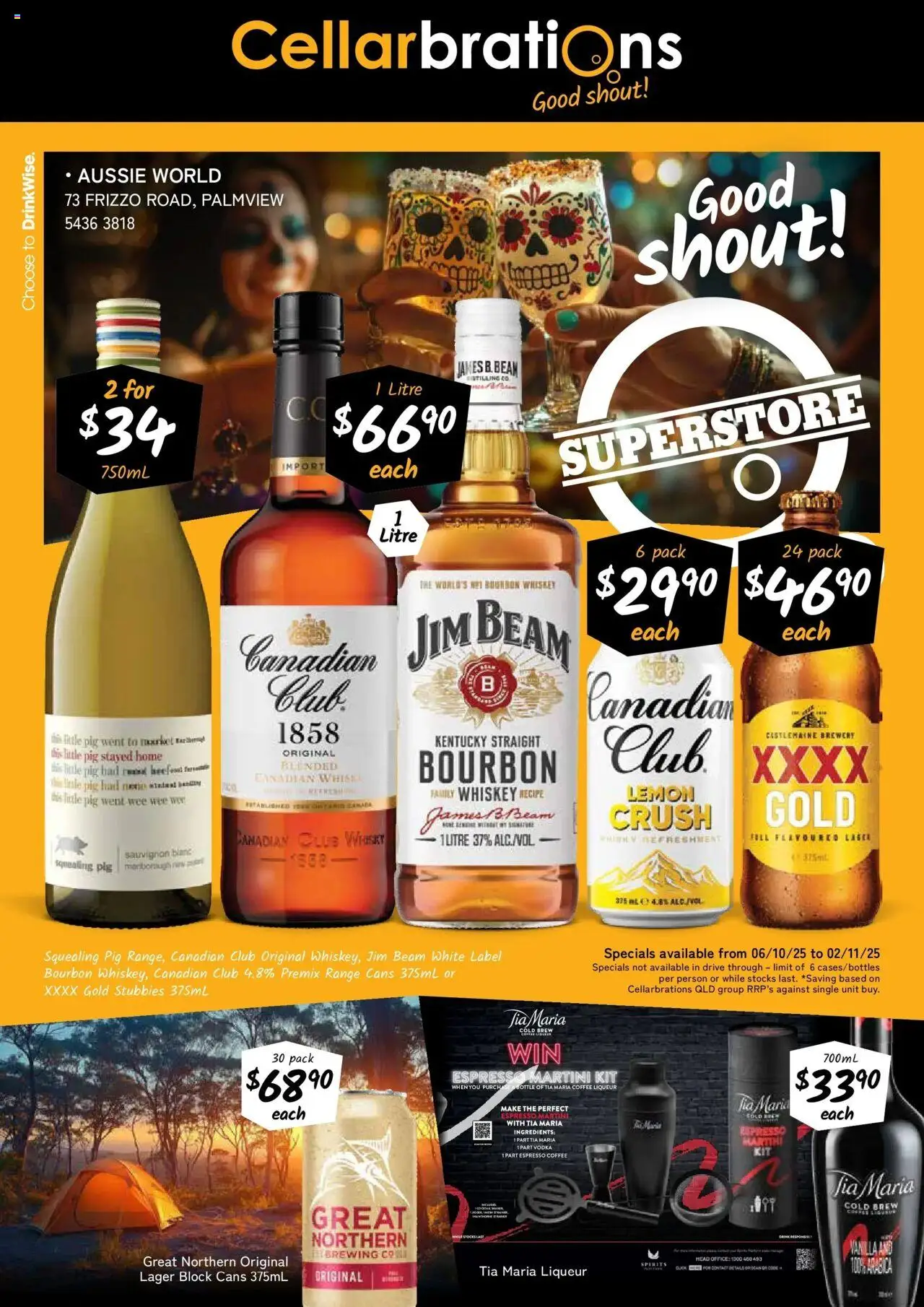 Cellarbrations catalogue - valid from 06.10.2025 | Page: 1 | Products: Bourbon, Vodka, Whiskey, Lemon