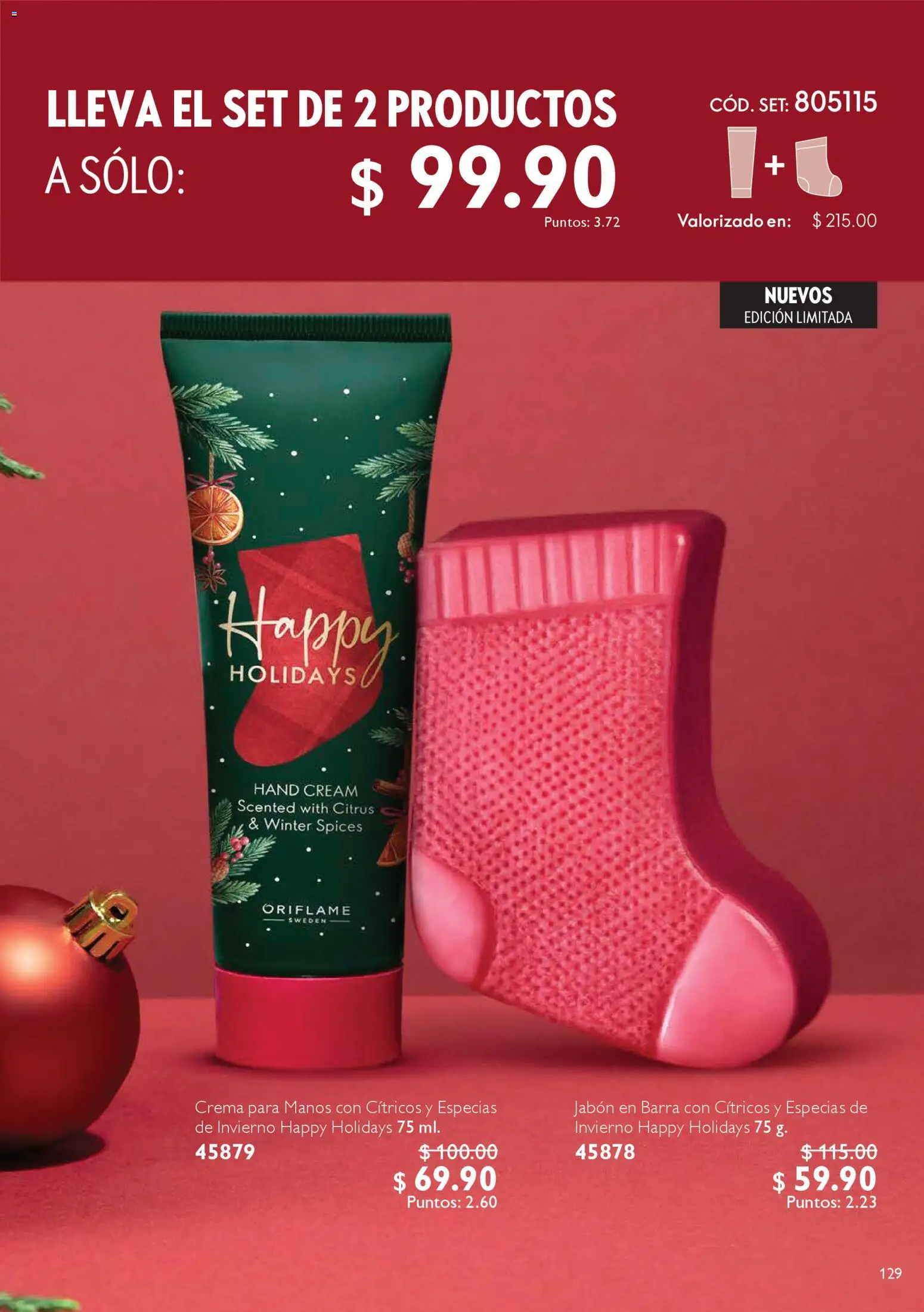 Nuevas ofertas de Oriflame válidas en toda la República Mexicana desde el 06.12.2025. ¡Encuentra las mejores ofertas en Oriflame campaña 12 2025! | Página: 129 | Productos: Crema, Barra