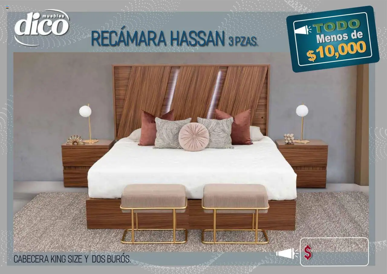 Nuevas ofertas de Muebles Dico válidas en toda la República Mexicana desde el 15.10.2025. ¡Encuentra las mejores ofertas en Muebles Dico - Catálogo TODO menos de 10000! | Página: 27 | Productos: Cabecera