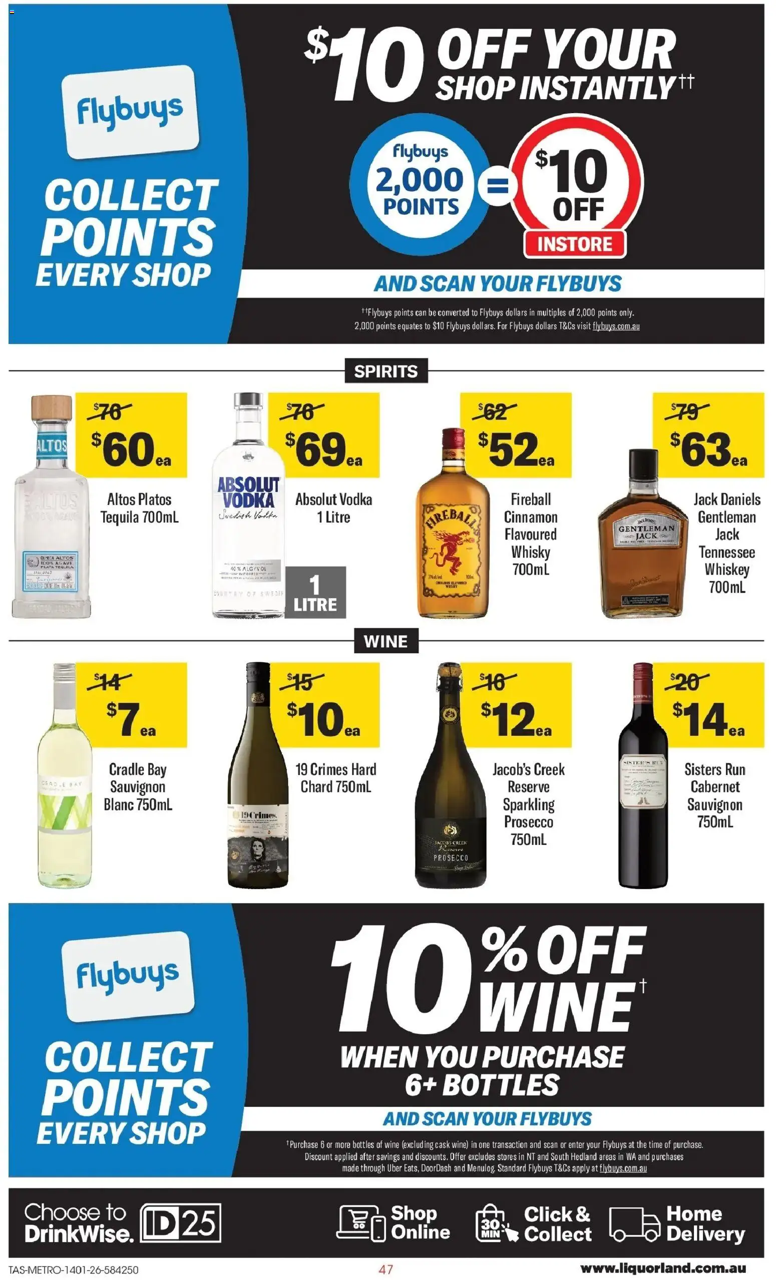 Coles catalogue - valid from 14.01.2026 | Page: 47 | Products: Wine, Vodka, Whiskey