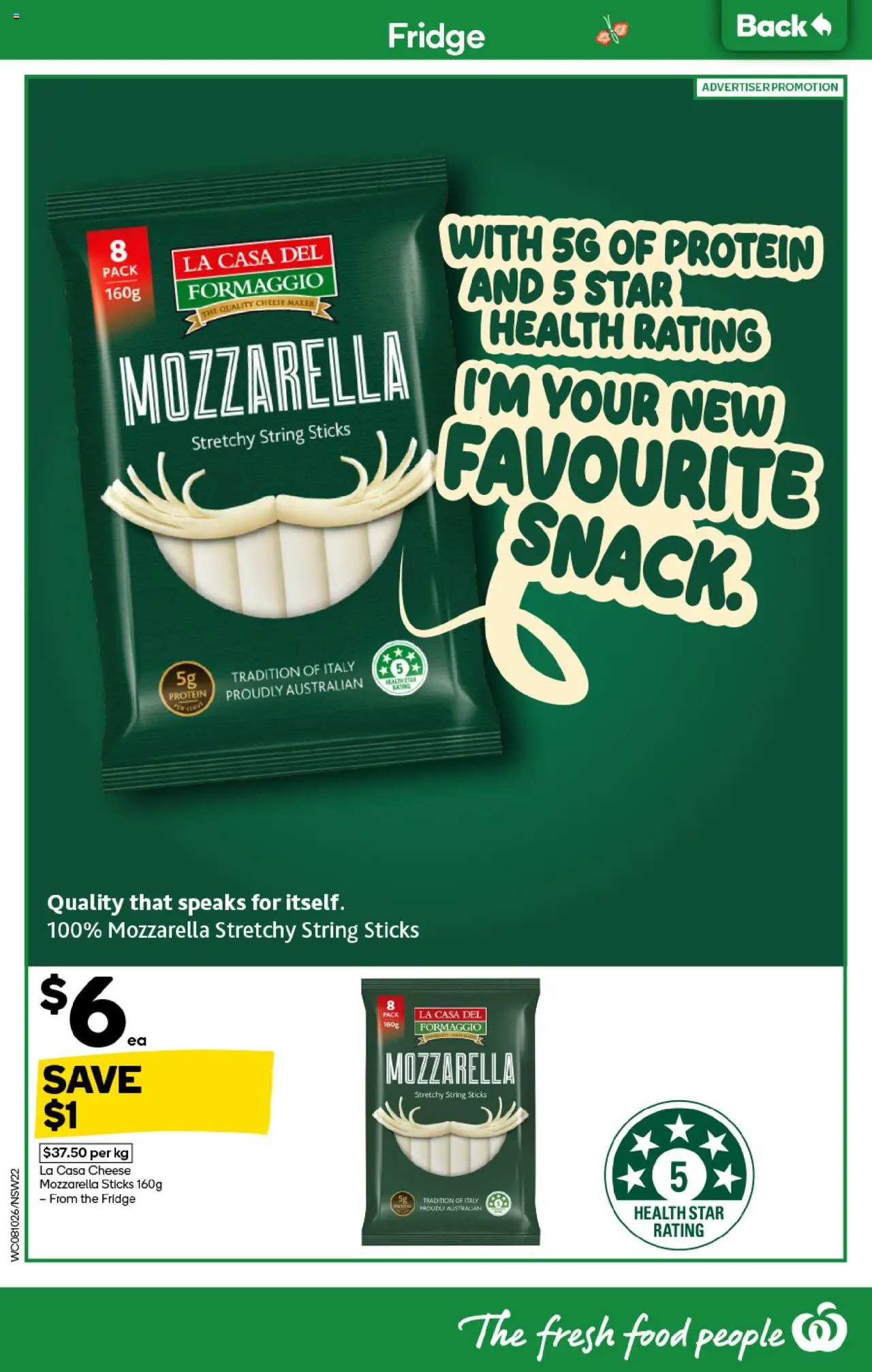 Woolworths catalogue - valid from 08.10.2025 | Page: 22 | Products: Cheese, Fridge