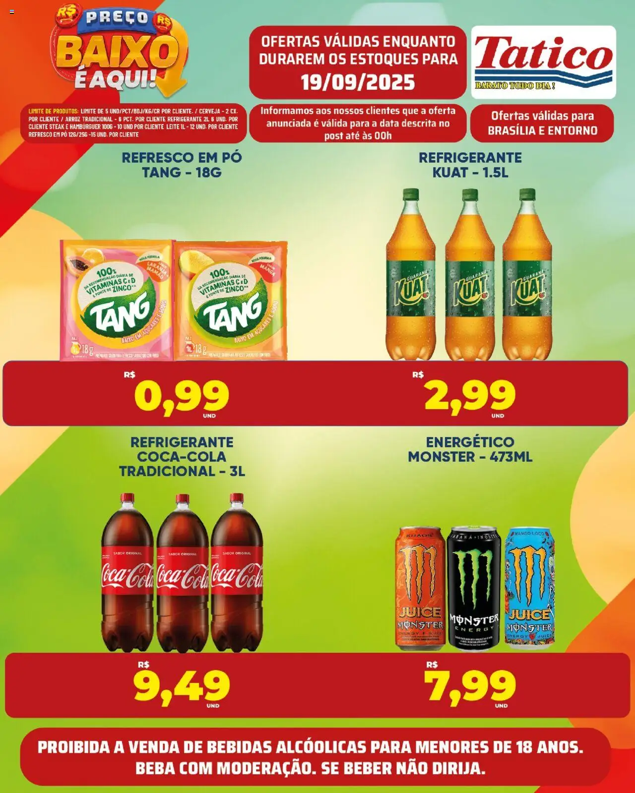 Tatico Folheto - válido de 19.09.2025 | Página: 13 | Produtos: Pó, Leite, Arroz, Hambúrguer