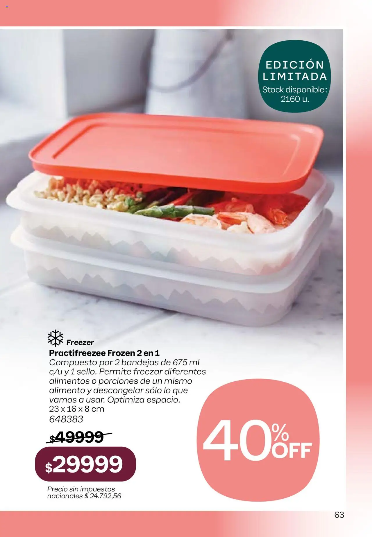Tupperware Folleto │ válido desde el 11.08.2025 | Página: 64 | Productos: Freezer
