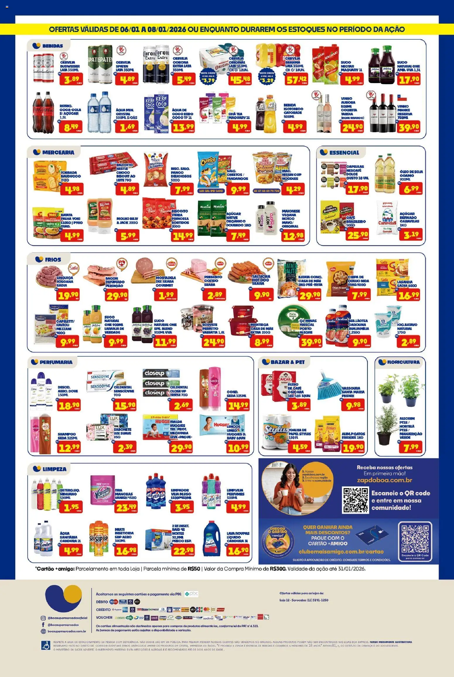 Boa Supermercados Folheto - válido de 06.01.2026 | Página: 2 | Produtos: Linguiça, Óleo, Café, Açúcar