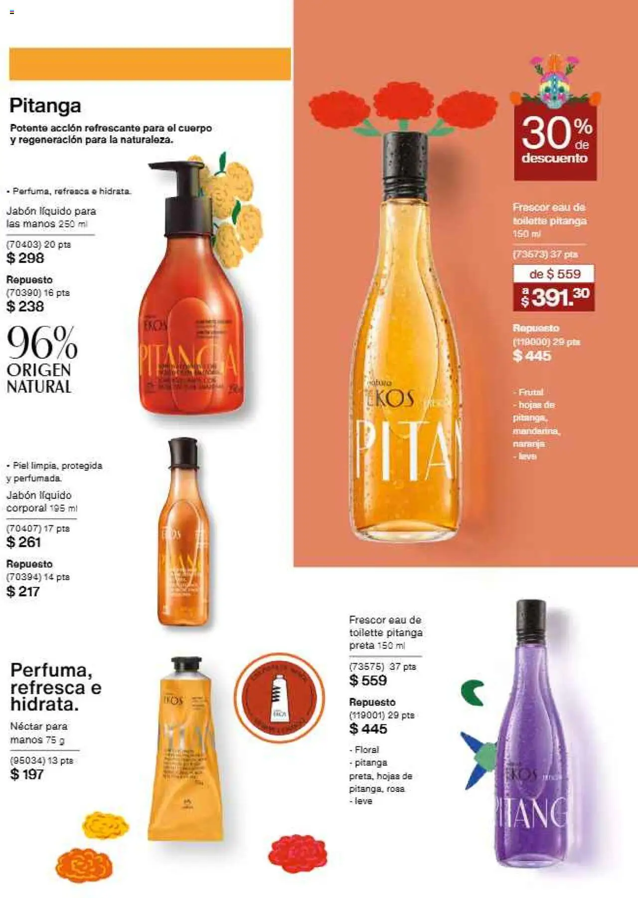 Nuevas ofertas de Natura válidas en toda la República Mexicana desde el 17.09.2025. ¡Encuentra las mejores ofertas en Natura - Campaña 15 2025! | Página: 118 | Productos: Jabón líquido, Eau de toilette, Jabón