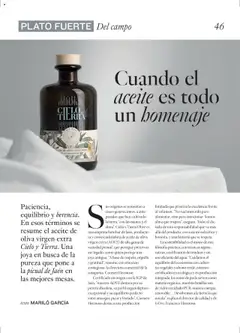 Vista previa de El Corte Inglés - Catálogo Gourmet Magazine Otoño, nuevo folleto de la tienda, válido en México a partir del 29.09.2025 | Página: 46 | Productos: Aceite de oliva, Aceite, Perfil