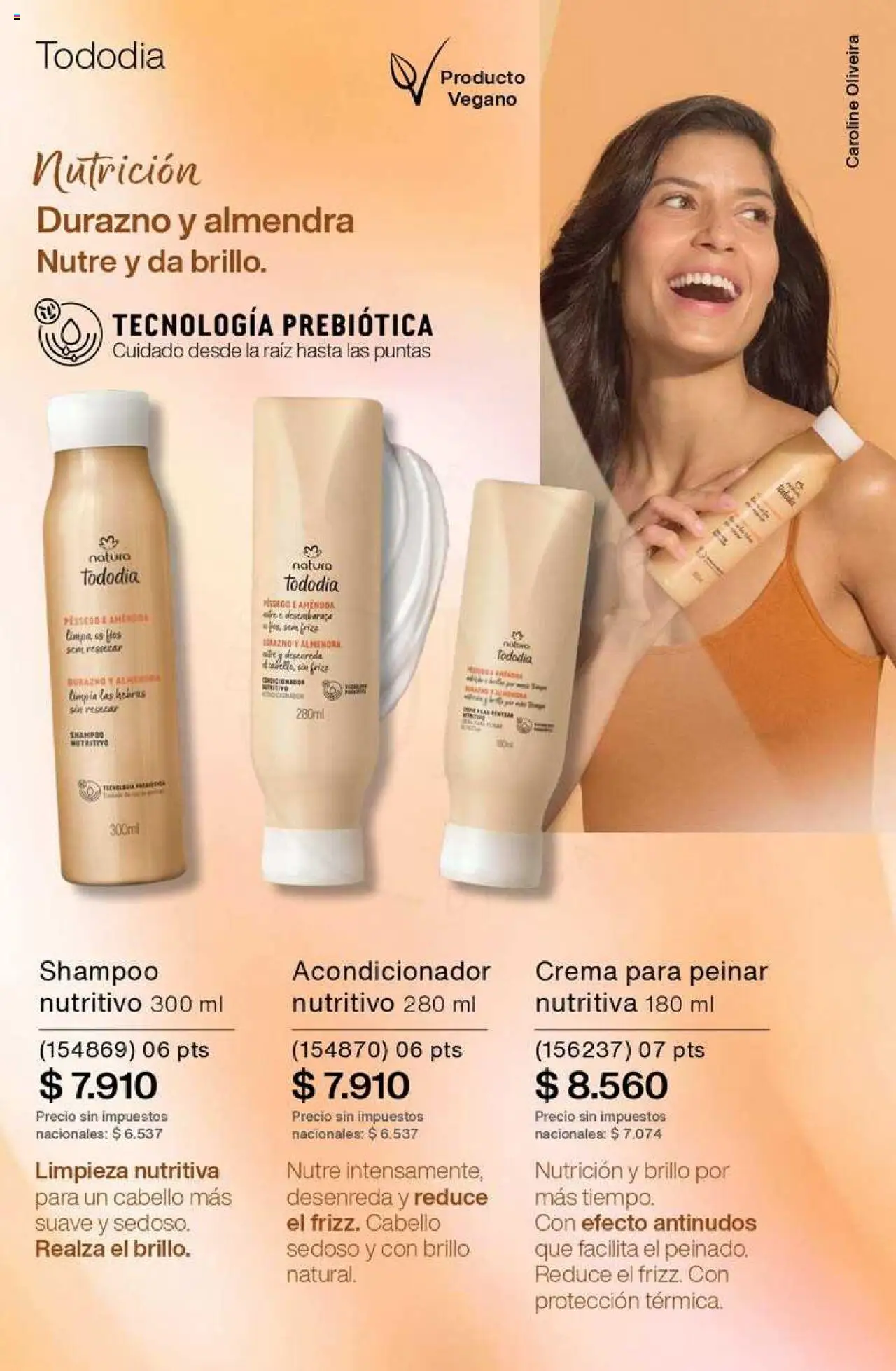Catálogo Natura Ciclo 8 │ válido desde el 03.06.2025 | Página: 206 | Productos: Durazno, Shampoo, Almendra, Crema
