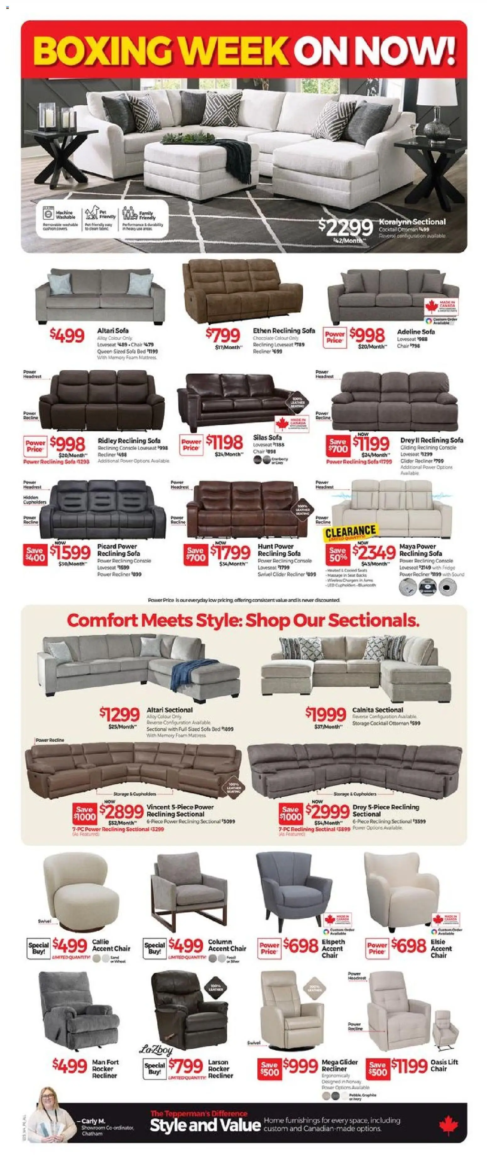 Tepperman's flyer valid from 26.12.2025 | Page: 8 | Products: Bed, Mattress, Sofa, Chair