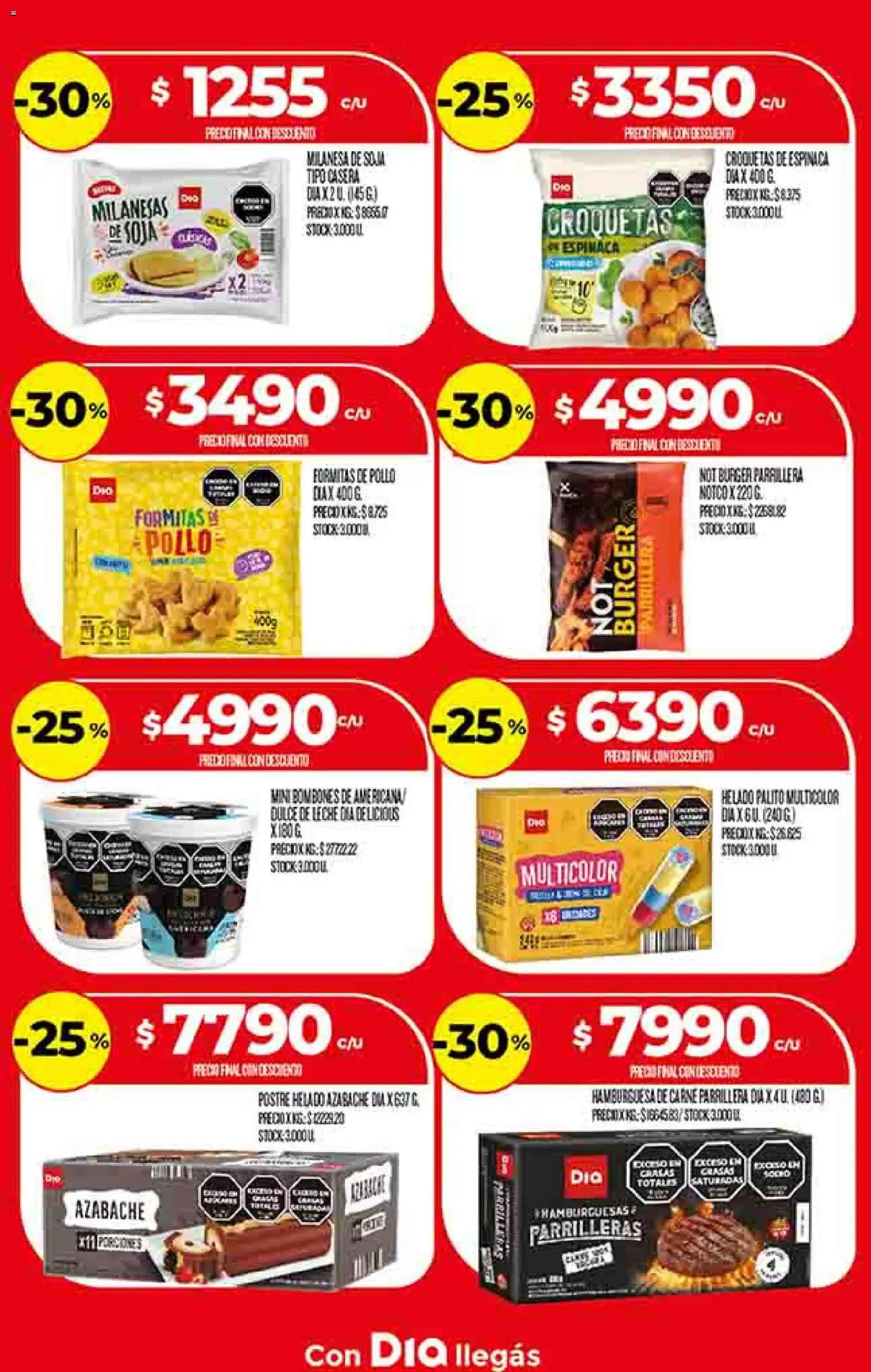 Dia - Ofertas - Salta y Jujuy │ válido desde el 08.04.2026 | Página: 17 | Productos: Helado, Pollo, Leche, Espinaca