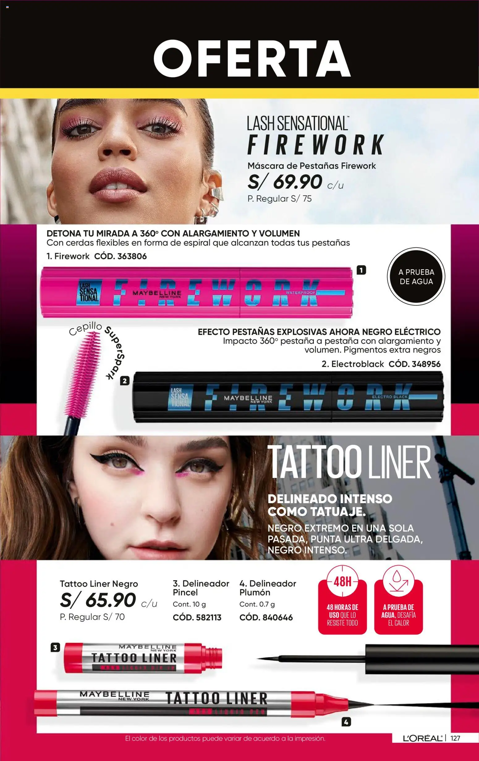 Catálogo Azzorti válido desde 07.01.2026 | Página: 130 | Productos: Máscara, Delineador, Pincel