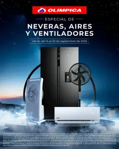 Olímpica - Especial de neveras, aires y ventiladores -  Vista previa de la revista de la tienda Olímpica valido desde el 15.09.2025