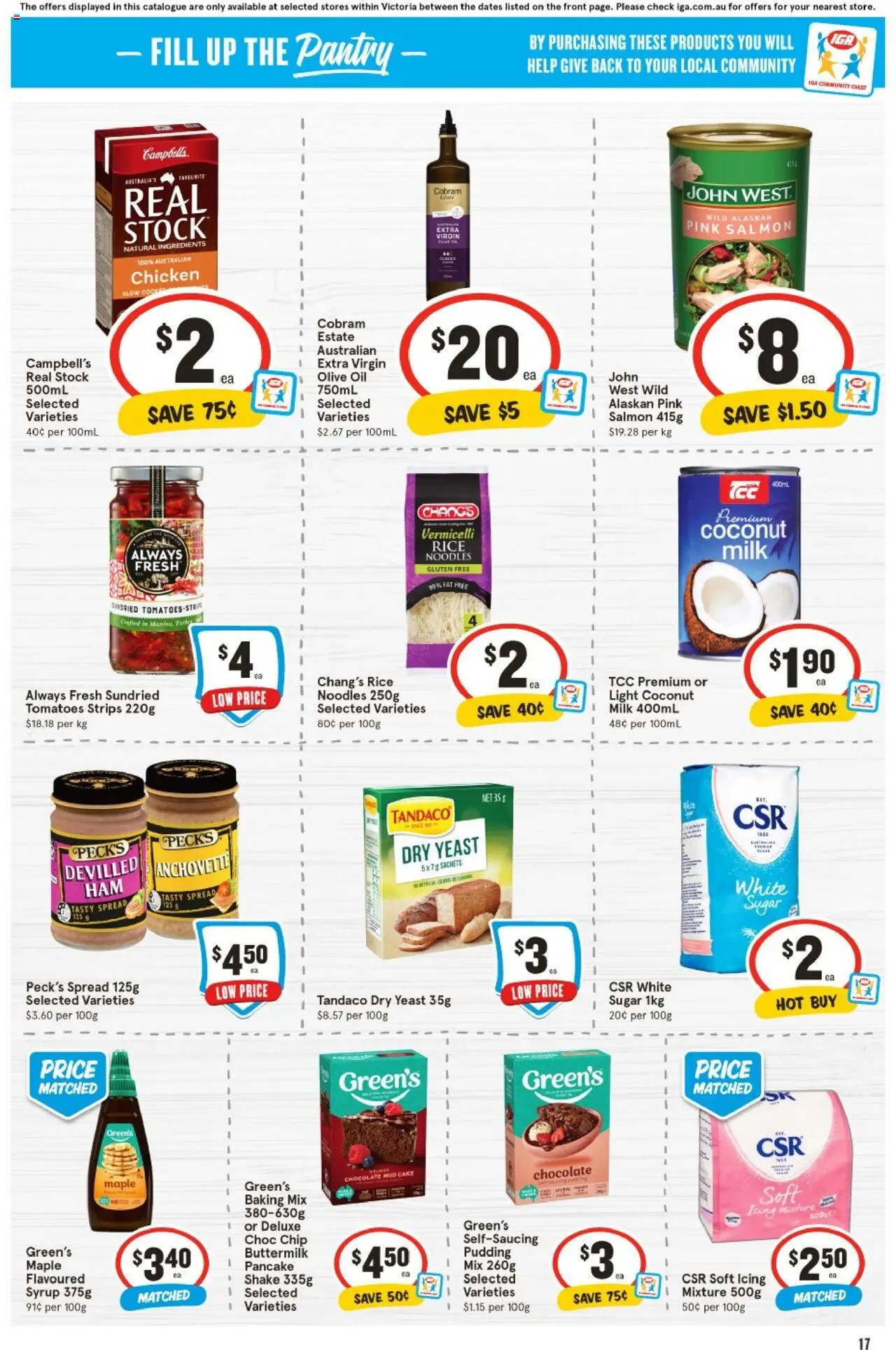 IGA catalogue - valid from 13.08.2025 | Page: 17 | Products: Cheese, Chicken, Noodles, Tortillas