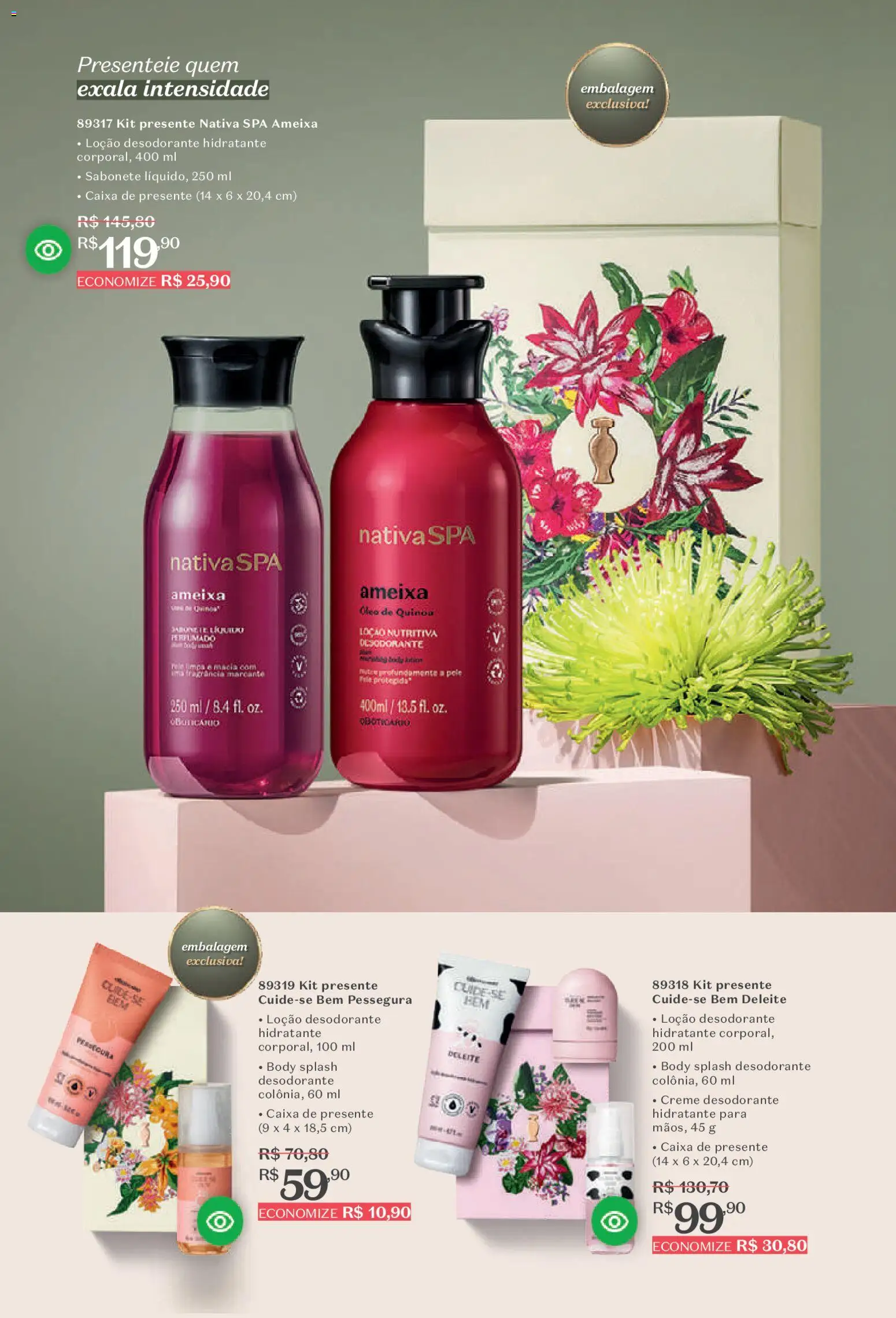 O Boticário Folheto - válido de 23.03.2026 | Página: 18 | Produtos: Quinoa, Caixa, Óleo, Body