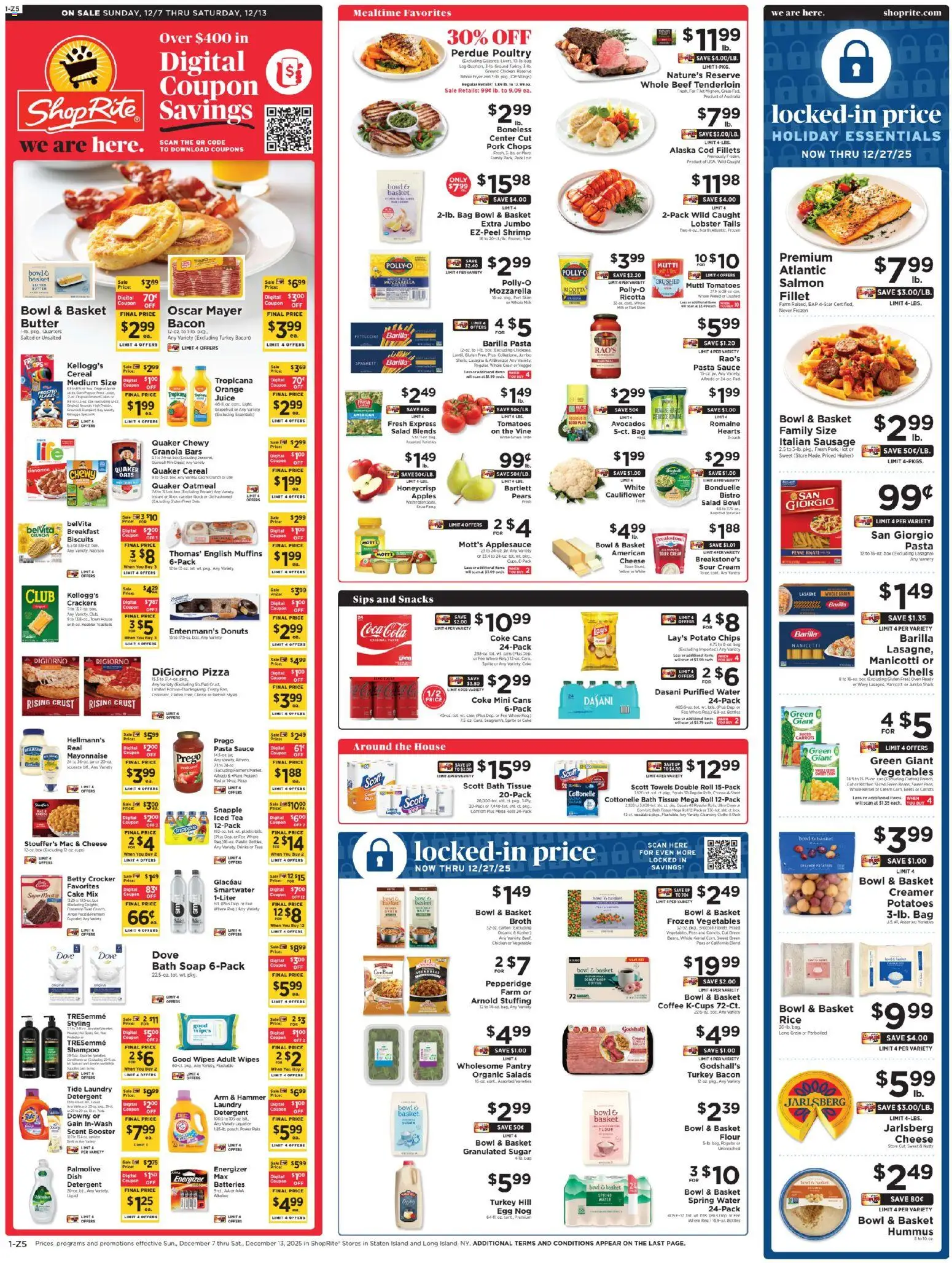ShopRite Weekly Ad - valid from 07.12.2025 | Page: 2 | Products: Romaine, Soap, Tea, Potatoes
