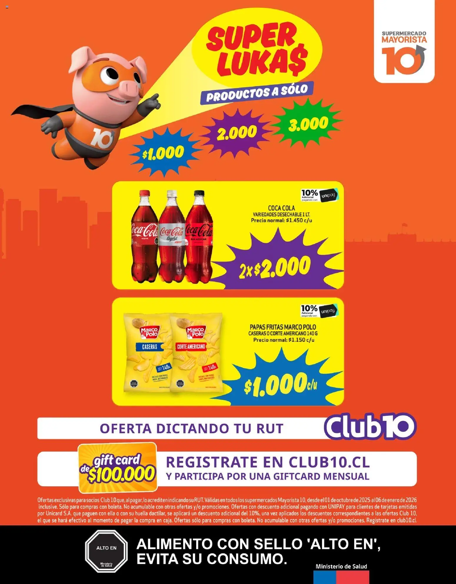 Mayorista 10 Ofertas │ válido desde el 27.10.2025 | Página: 2 | Productos: Azucar, Papas fritas