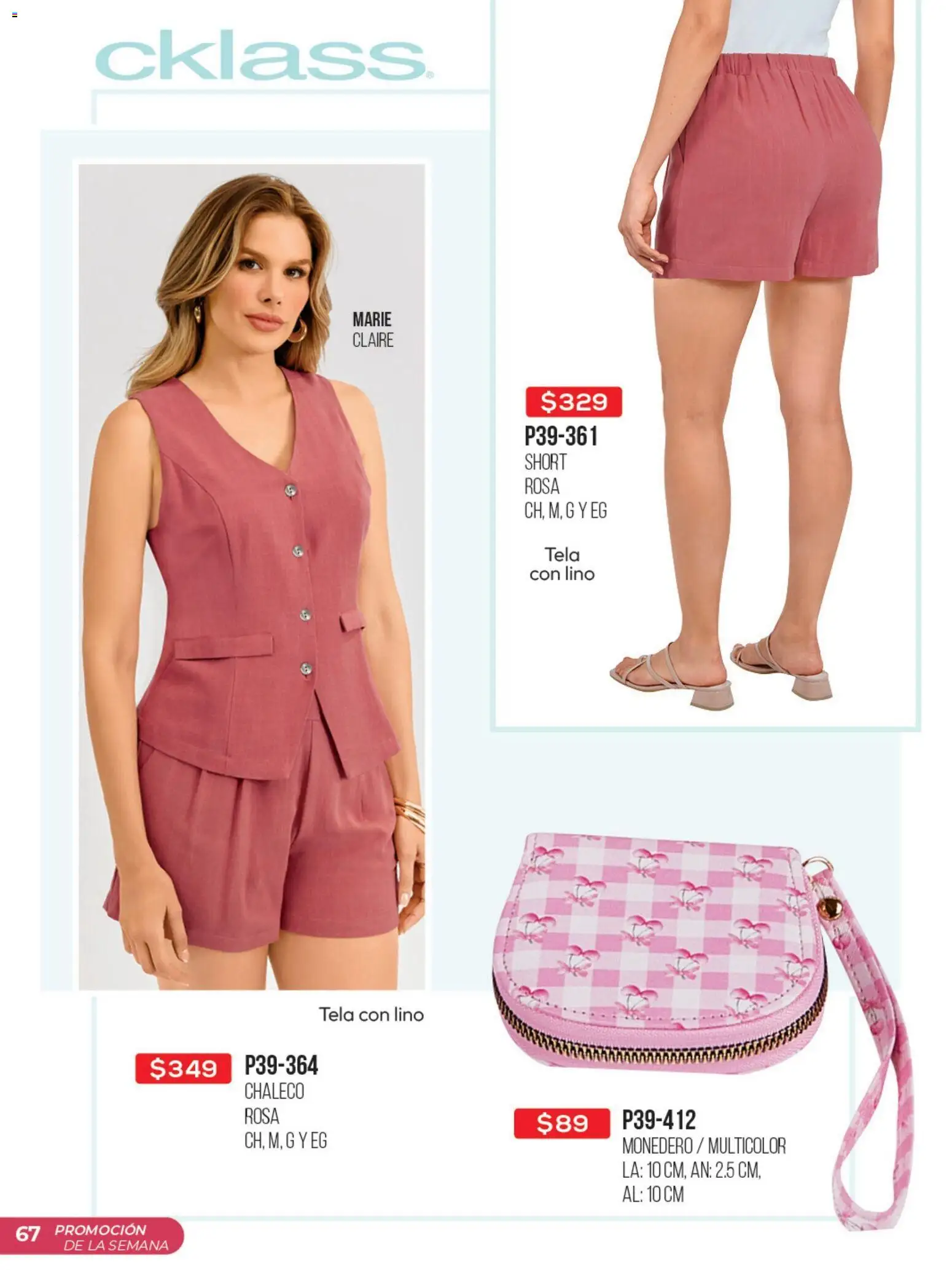 Nuevas ofertas de Cklass válidas en toda la República Mexicana desde el 30.03.2026. ¡Encuentra las mejores ofertas en Cklass catálogo Promo semanal! | Página: 68 | Productos: Chaleco, Monedero, Short