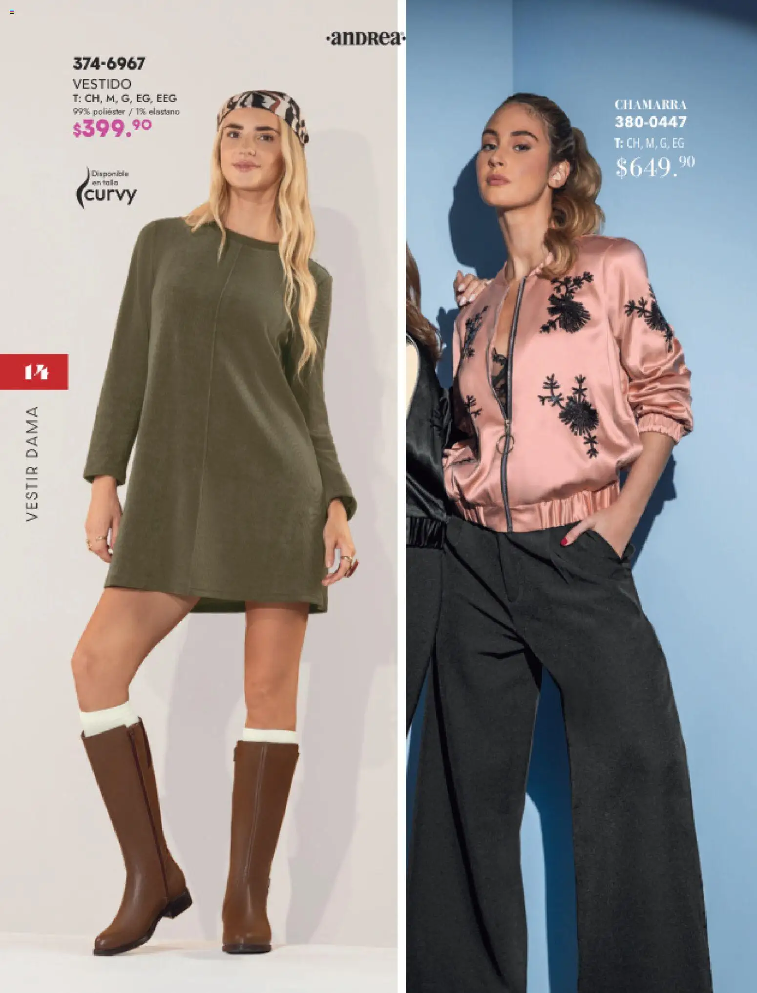 Nuevas ofertas de Andrea válidas en toda la República Mexicana desde el 16.11.2025. ¡Encuentra las mejores ofertas en Andrea catálogo Moda Joven! | Página: 14