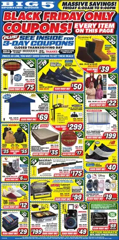 Preview of Big 5 Sporting Goods weekly ads valid from 27.11.2025
