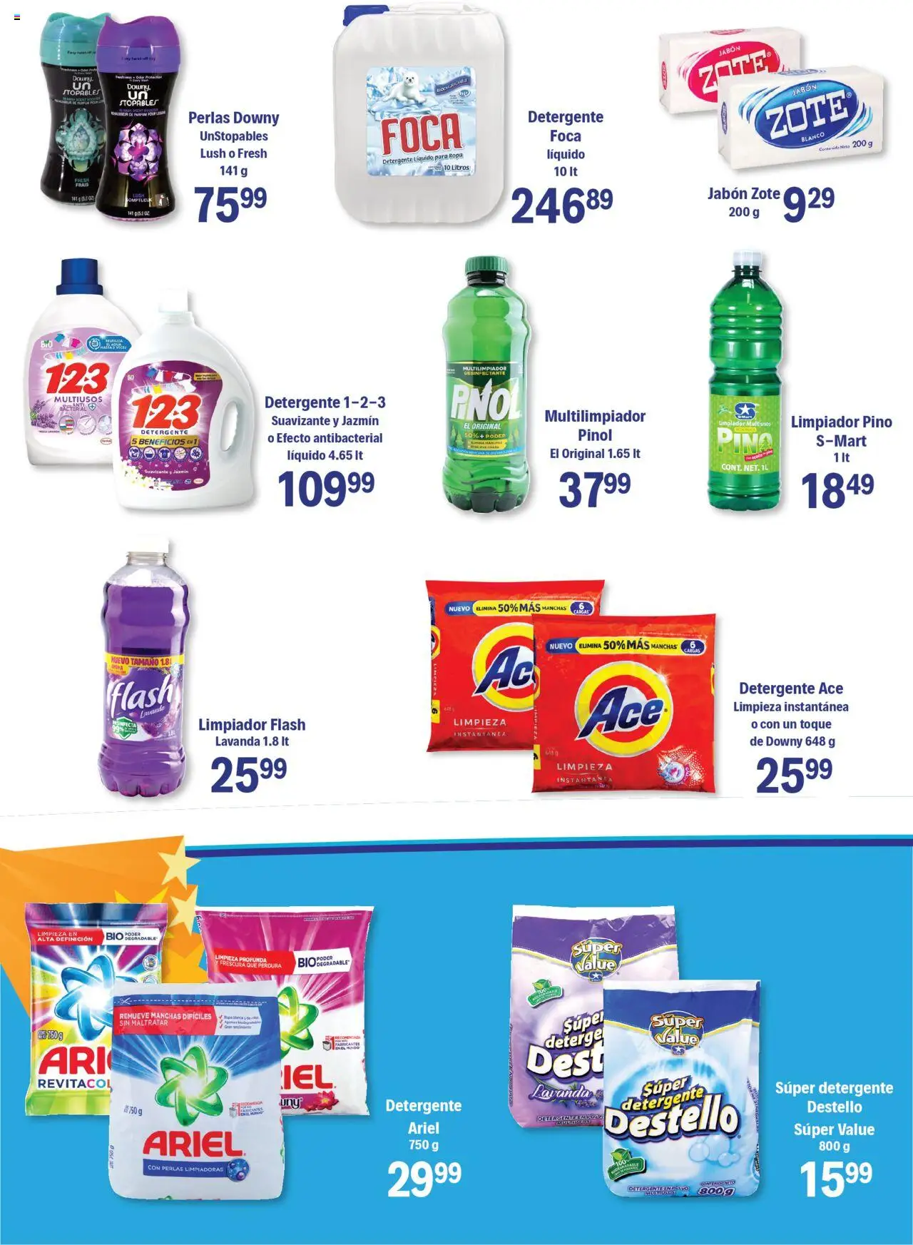 Nuevas ofertas de S-Mart válidas en toda la República Mexicana desde el 03.10.2025. ¡Encuentra las mejores ofertas en S-Mart - Folleto de Feria - Matamoros! | Página: 4 | Productos: Detergente, Piña, Suavizante, Ropa
