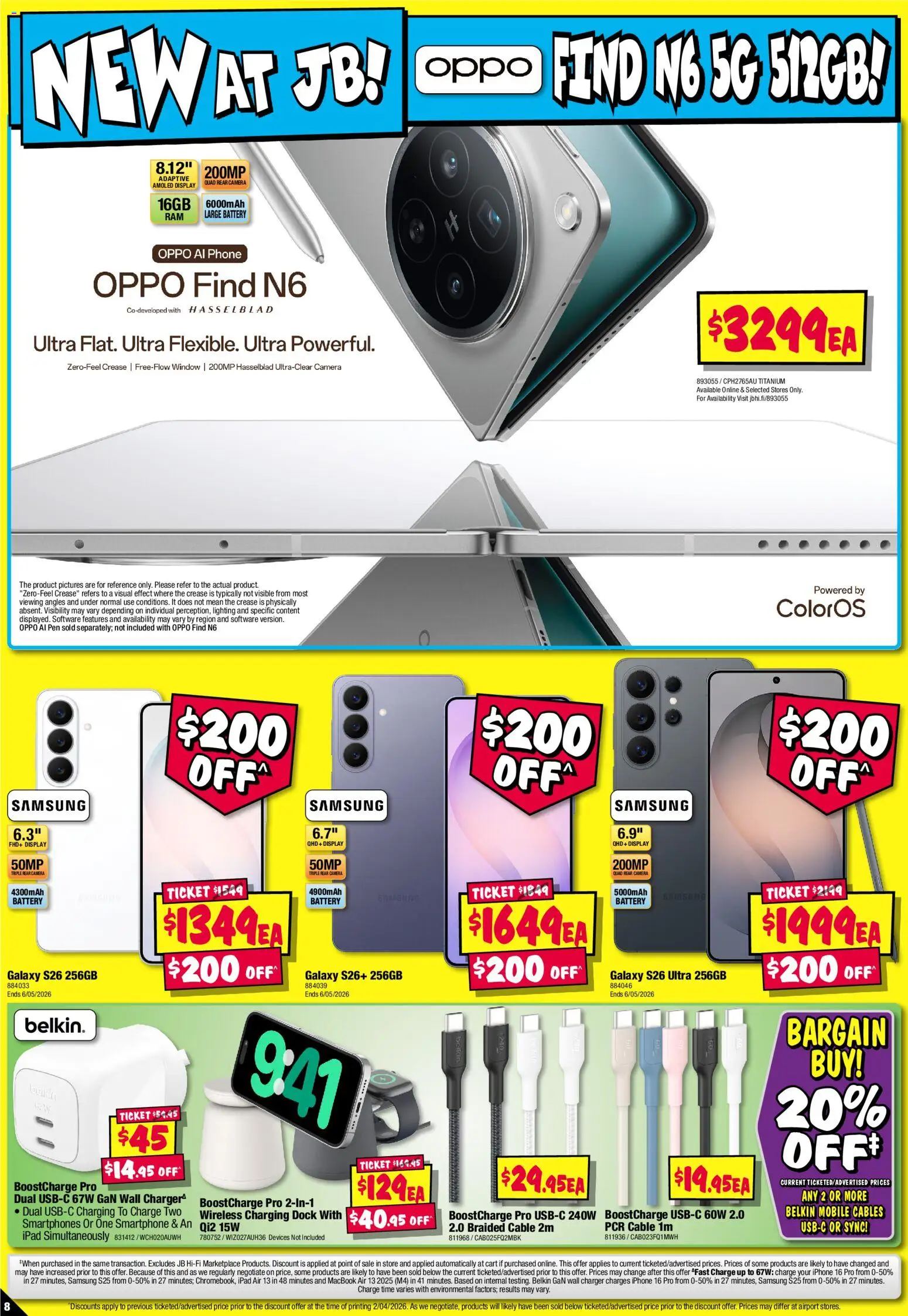 JB Hi-Fi catalogue - valid from 16.04.2026 | Page: 8 | Products: Window, Smartphone, Camera, Iphone
