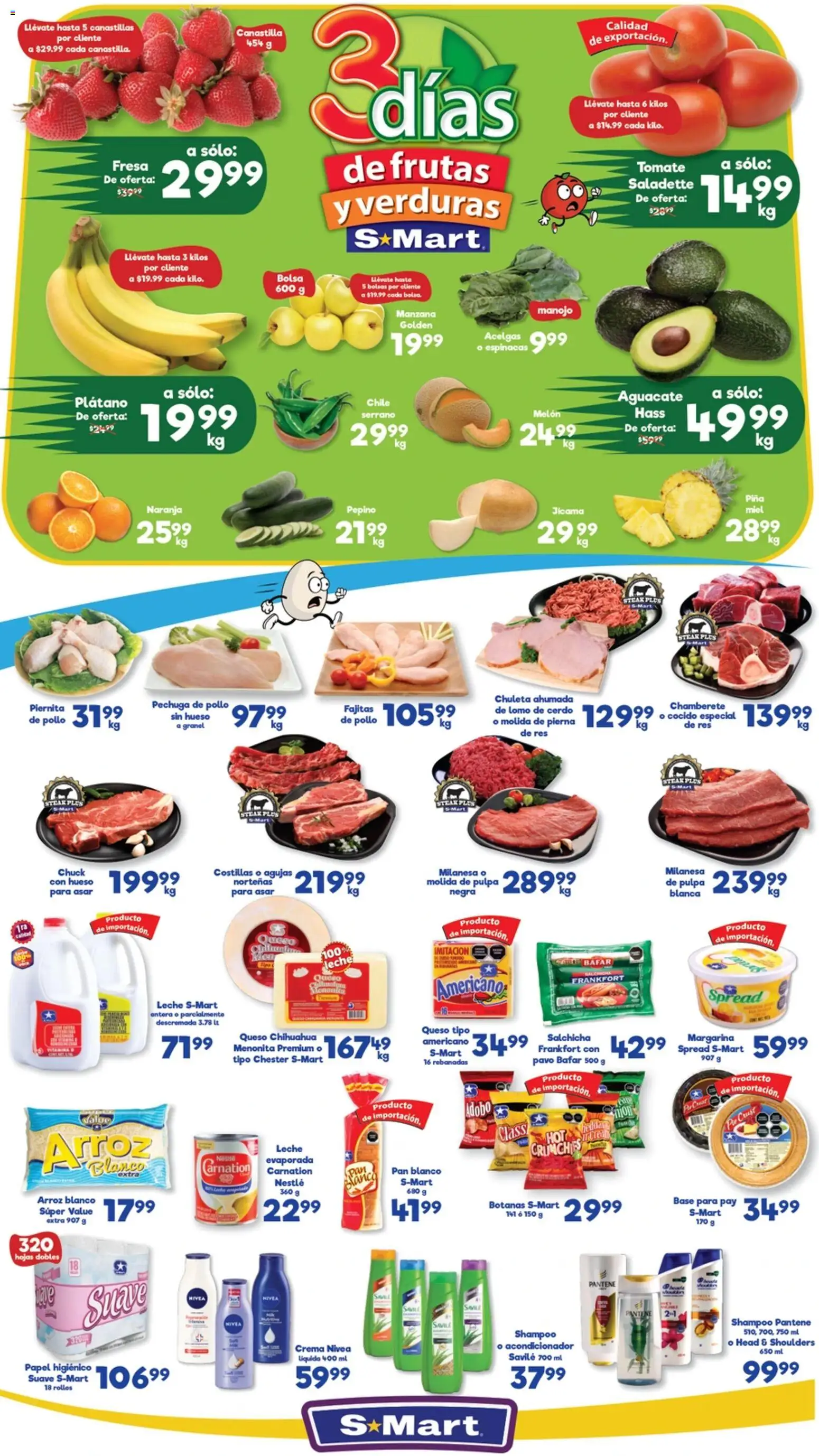 Nuevas ofertas de S-Mart válidas en toda la República Mexicana desde el 10.02.2026. ¡Encuentra las mejores ofertas en S-Mart folleto Monterrey! | Página: 1