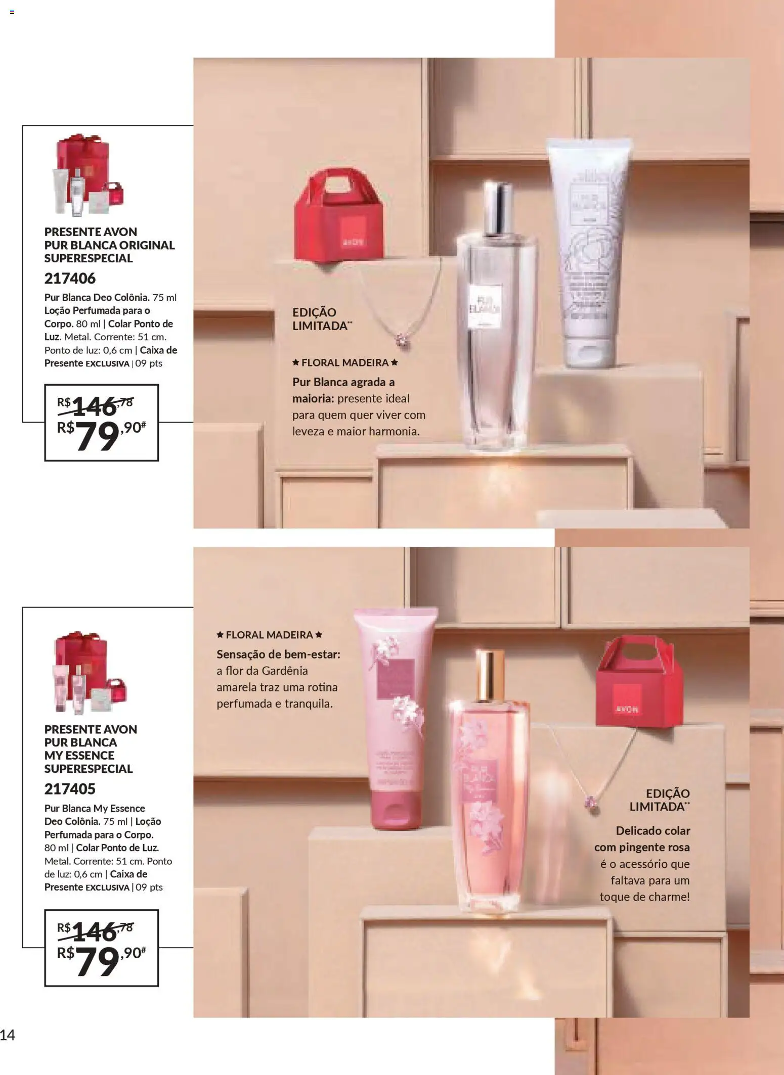 Avon Folheto - válido de 29.10.2025 | Página: 14 | Produtos: Colar, Pingente, Caixa
