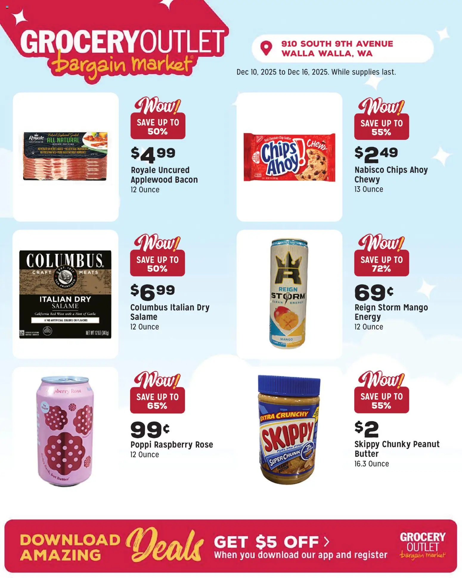Grocery Outlet Weekly Ad - valid from 10.12.2025 | Page: 8 | Products: Butter, Wine, Pork, Chips