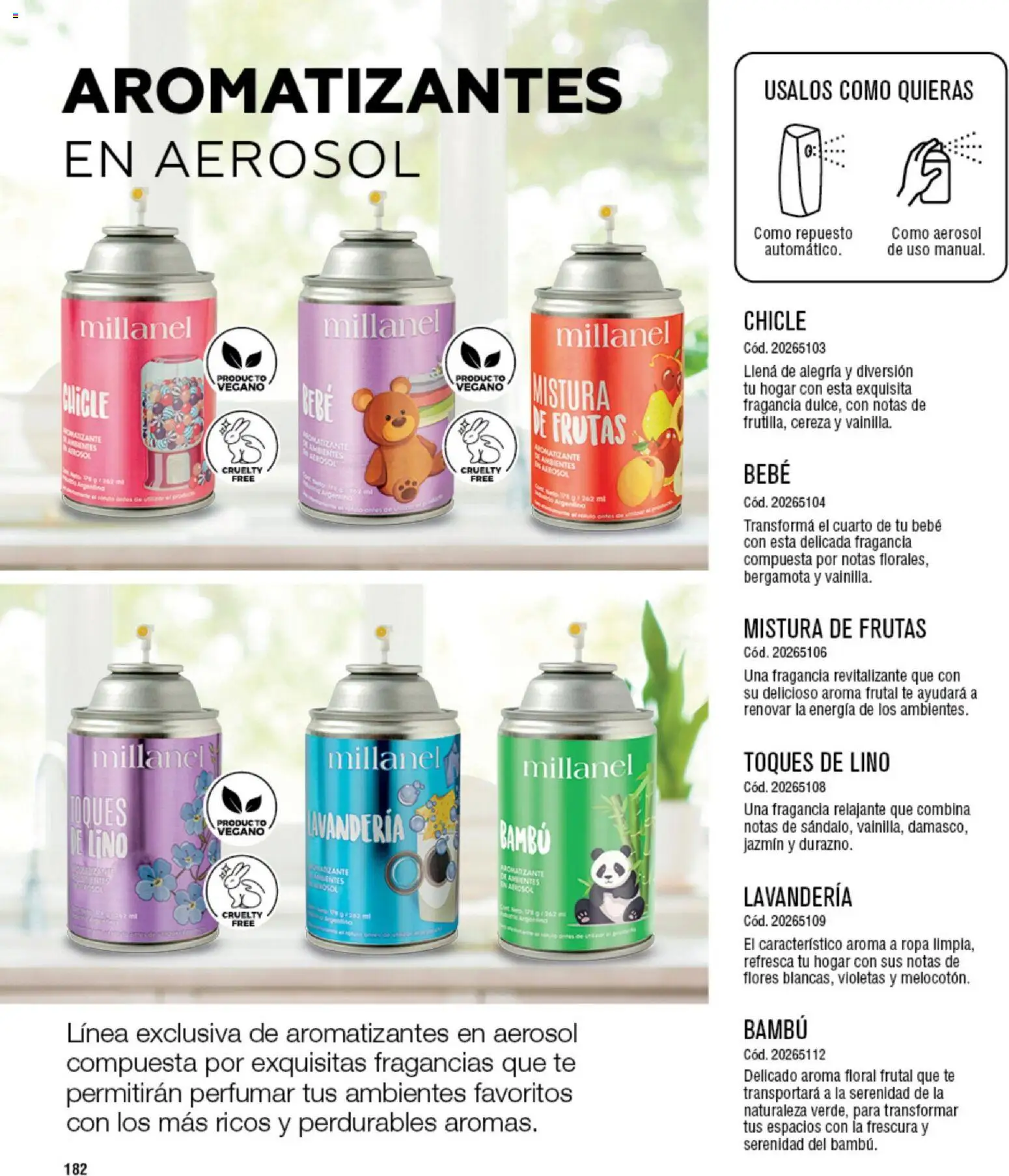 Millanel - Catálogo │ válido desde el 05.01.2026 | Página: 182 | Productos: Fragancia, Ropa, Chicle, Té