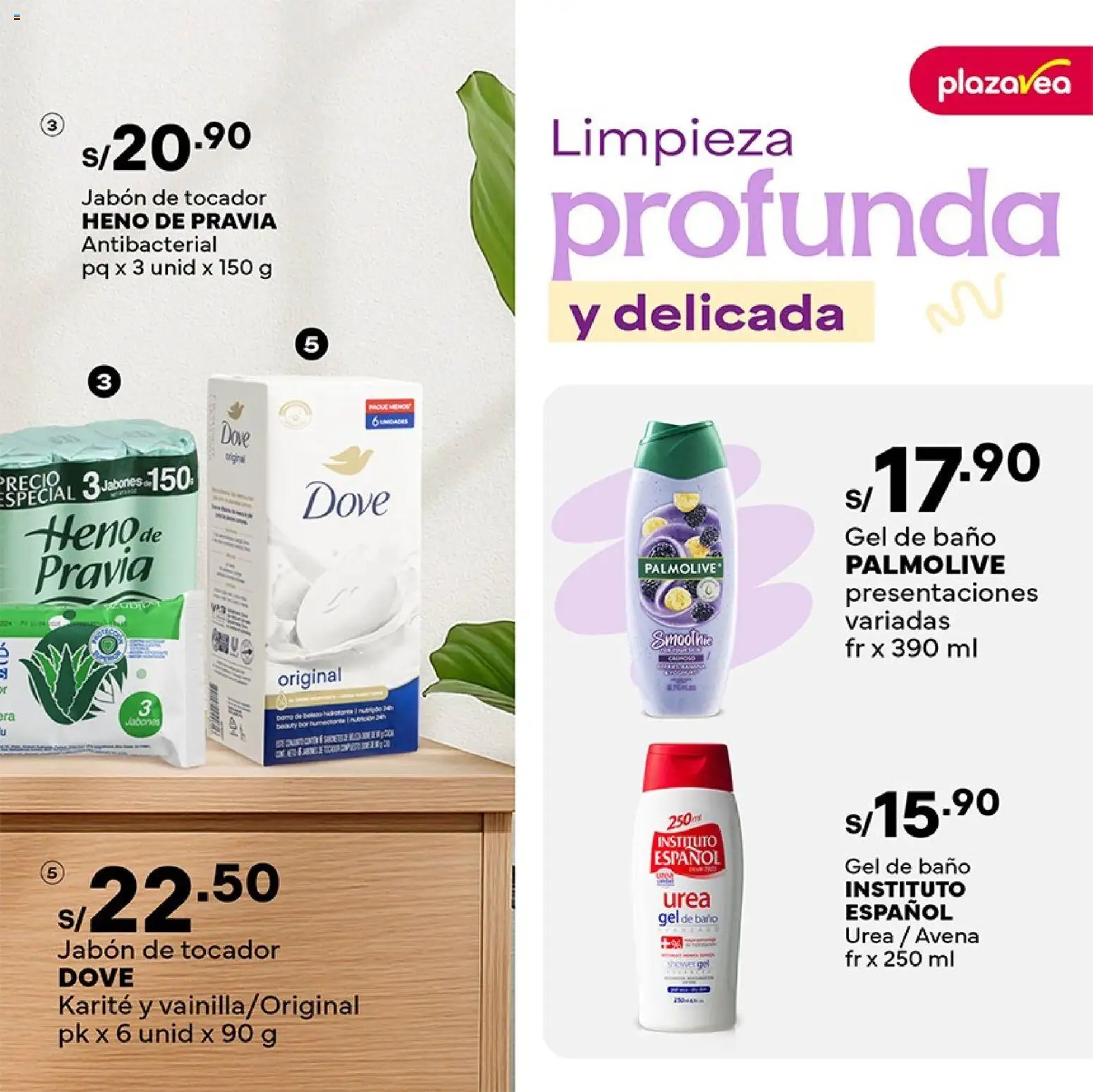 Catálogo Plaza Vea válido desde 05.01.2026 | Página: 25 | Productos: Jabón, Baño, Avena