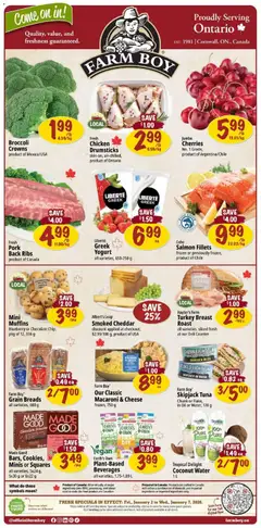Preview of Farm Boy weekly flyer / circulaire from shop Farm Boy valid from 02.01.2026